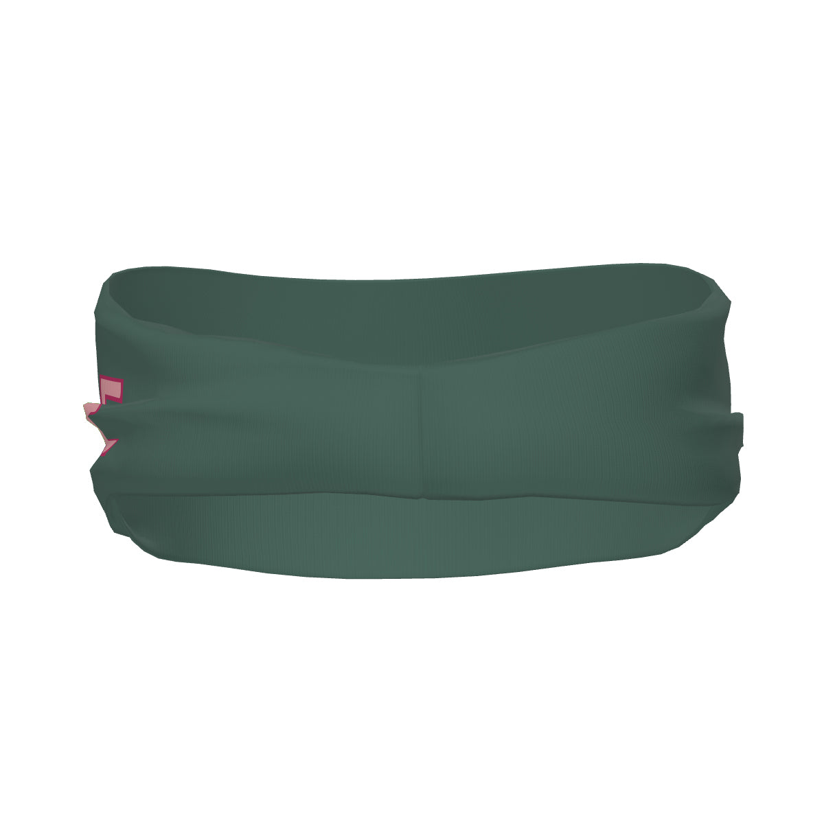Bandeau de sport personnalisé bleu, vert et rose clair