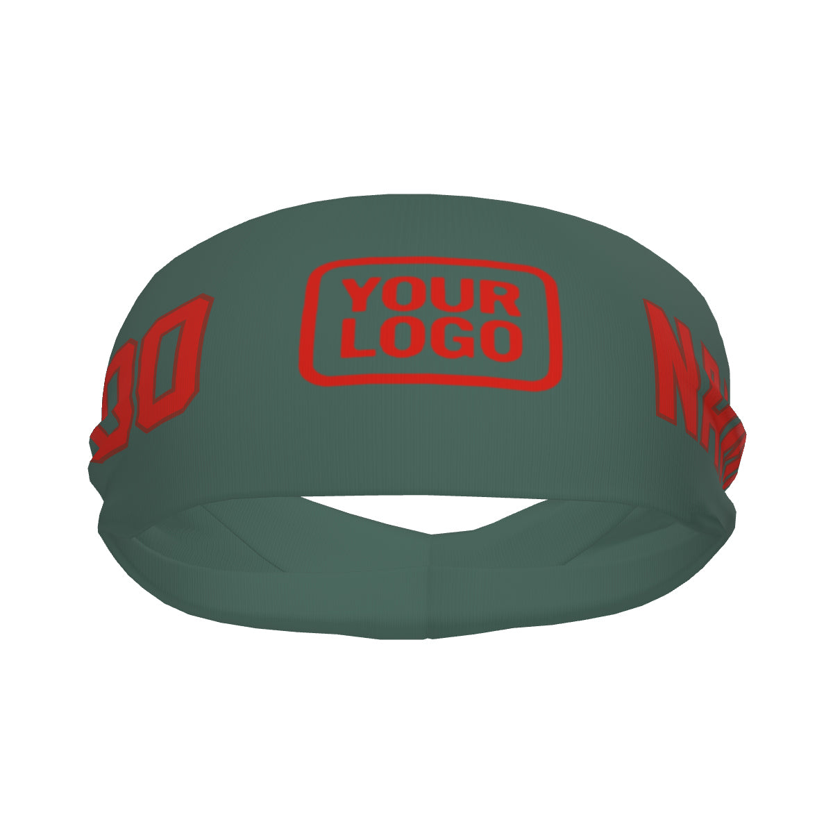 Bandeau de sport personnalisé bleu vert orange rouge