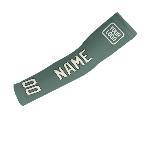 Manchon de bras personnalisé bleu-vert crème