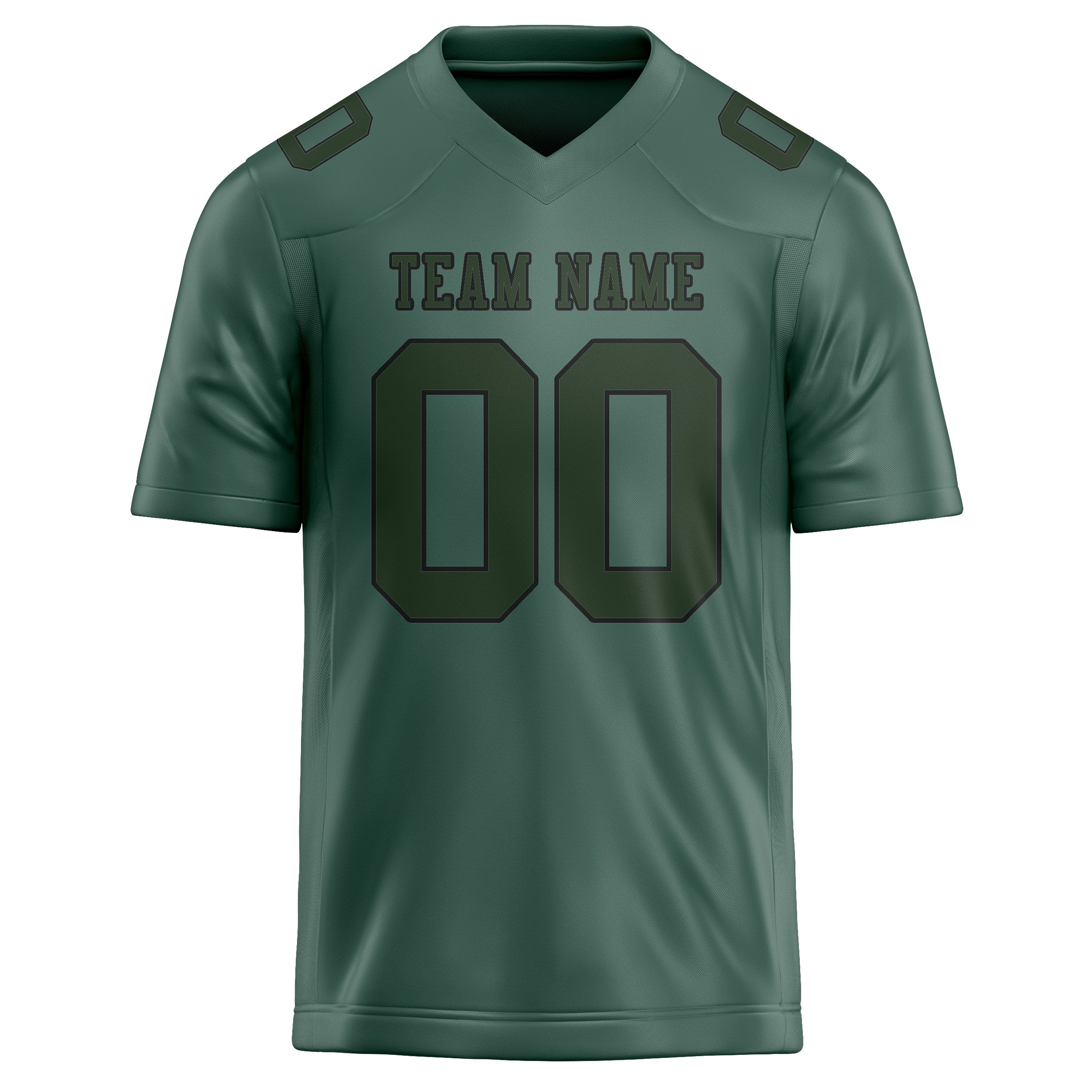 Custom Blue Green Dark Green Football Jersey