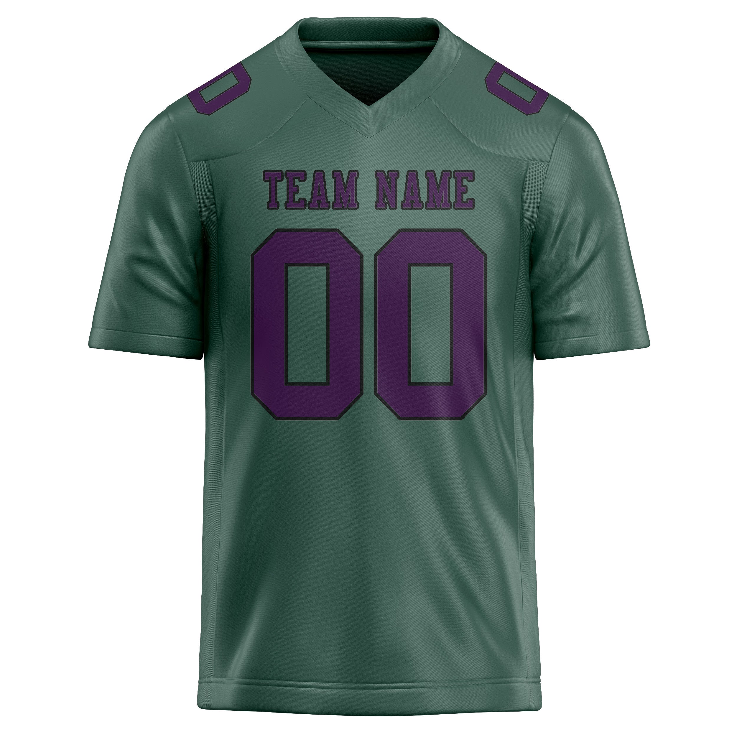 Custom Blue Green Purple Football Jersey