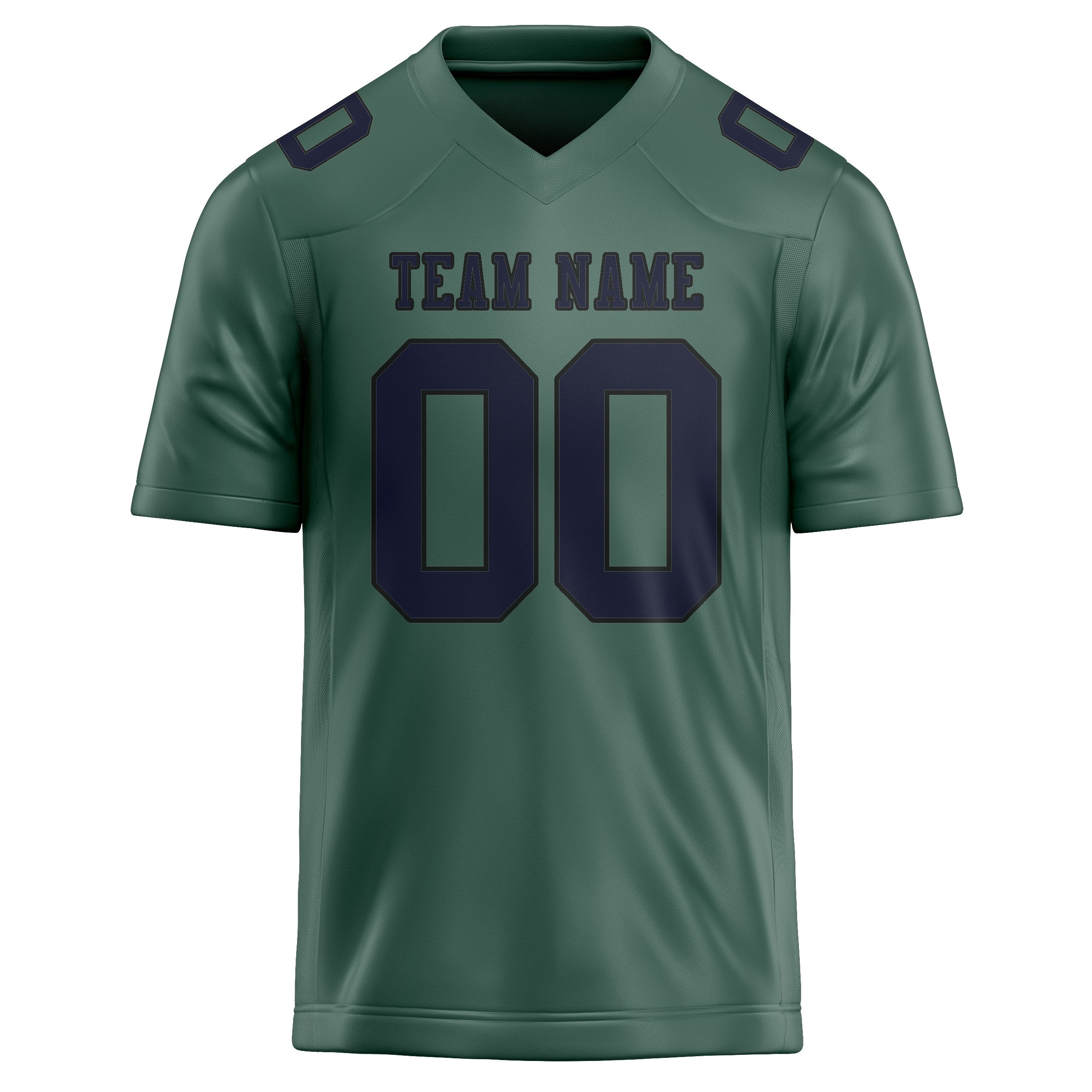 Custom Blue Green Navy Football Jersey