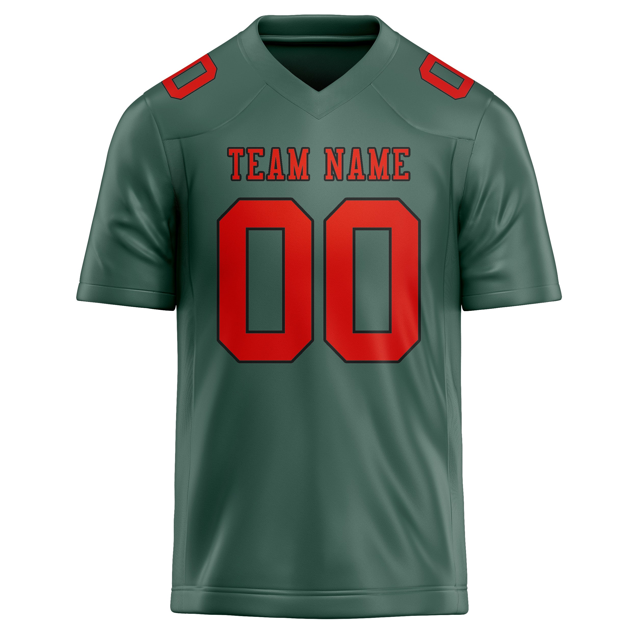 Custom Blue Green Orange Red Football Jersey