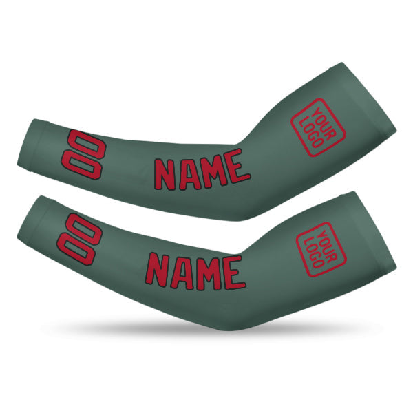 Manchon personnalisé bleu, vert et rouge
