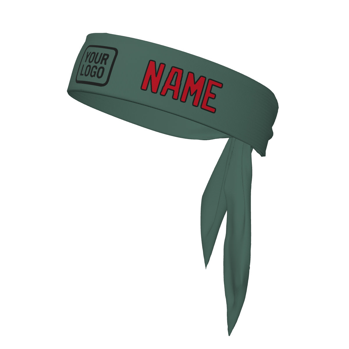 Bandeau personnalisé bleu, vert et rouge