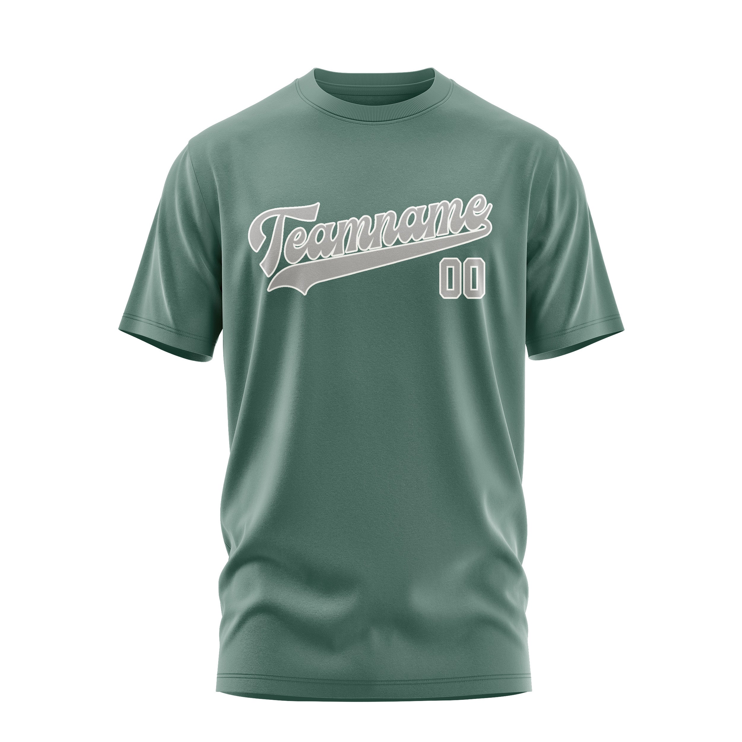 T-shirt personnalisé bleu vert gris