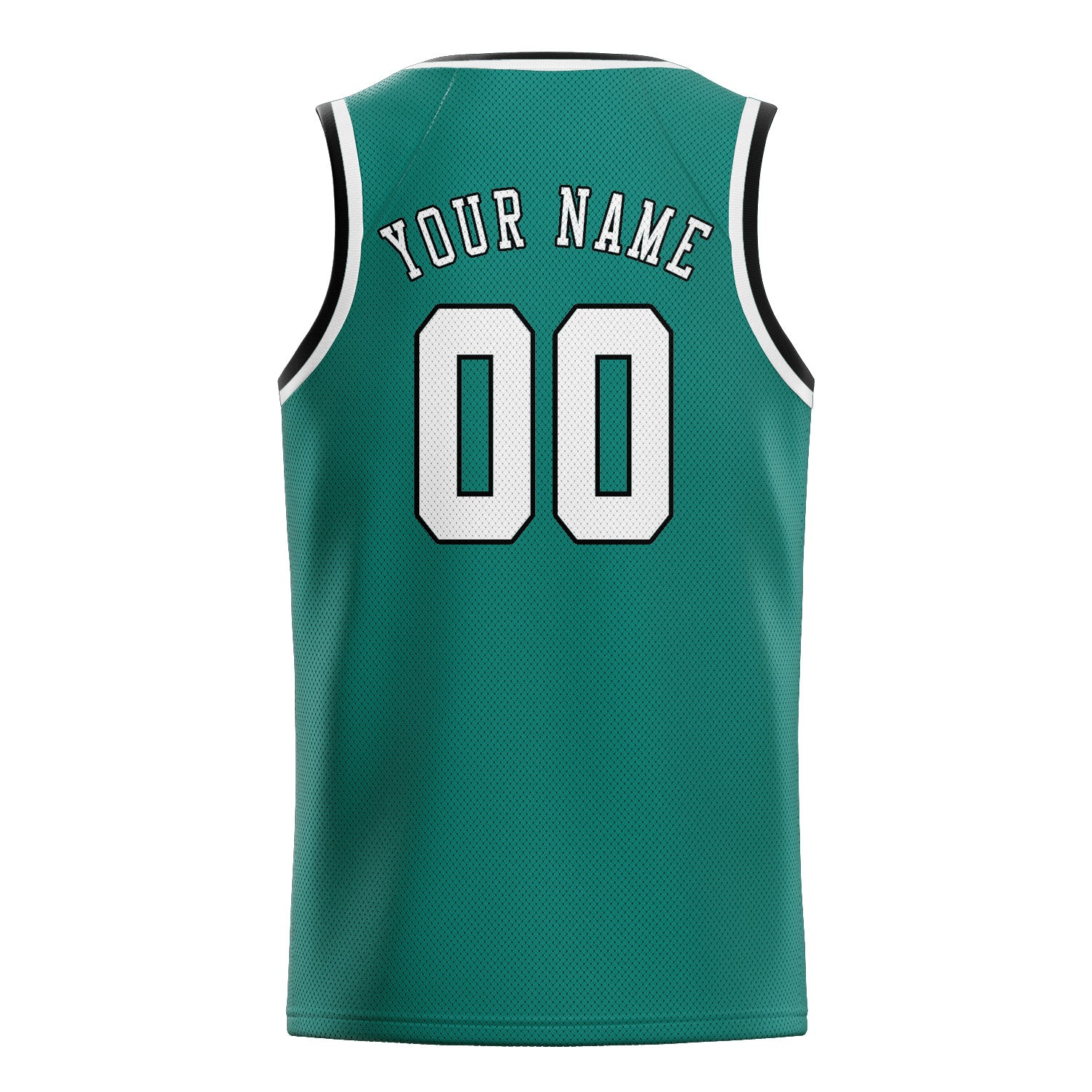 Maillot de basketball personnalisé bleu, vert et blanc