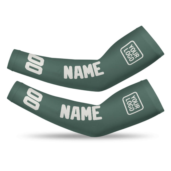 Manchon de bras personnalisé bleu, vert et blanc