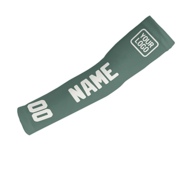 Manchon de bras personnalisé bleu, vert et blanc