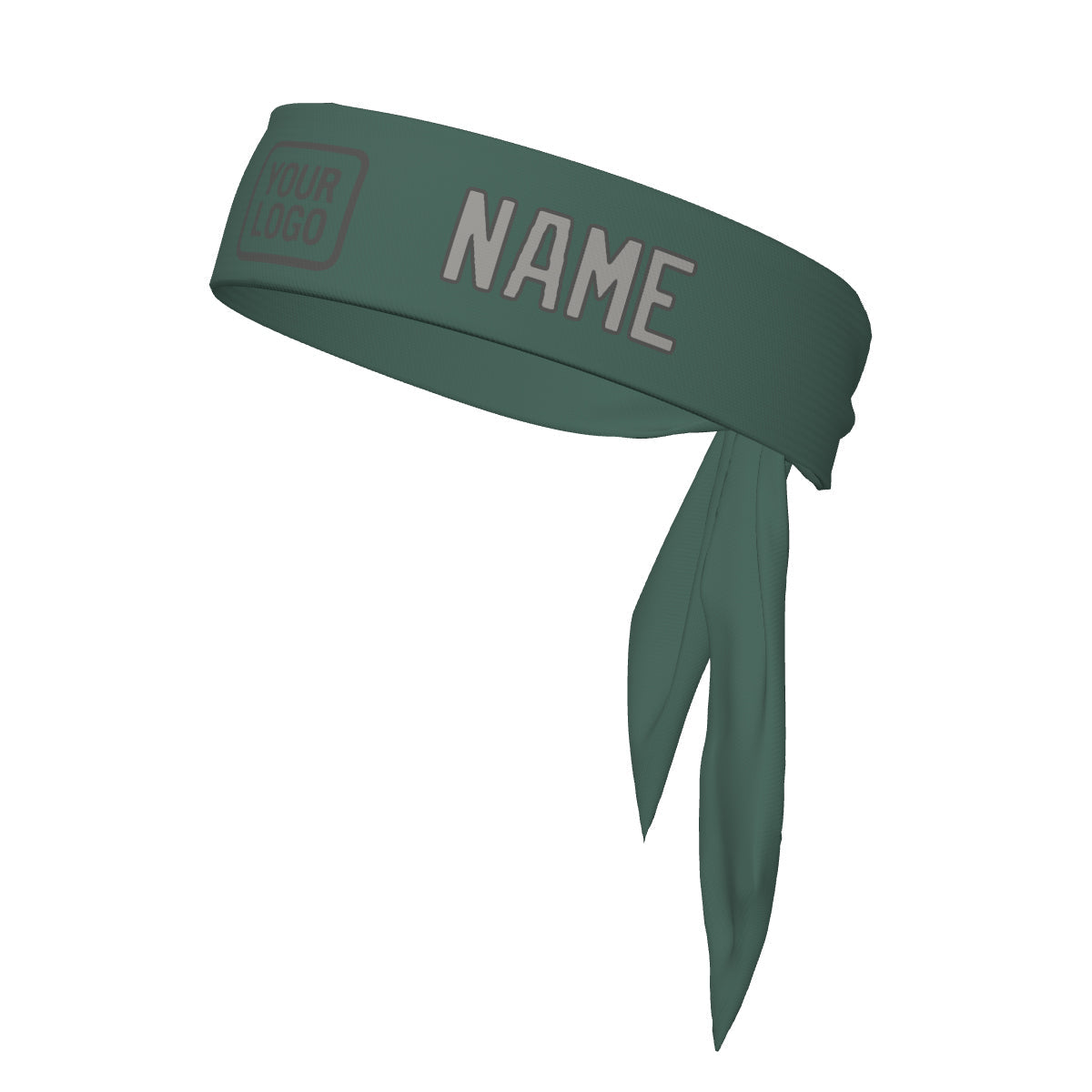 Bandeau personnalisé bleu-vert-gris