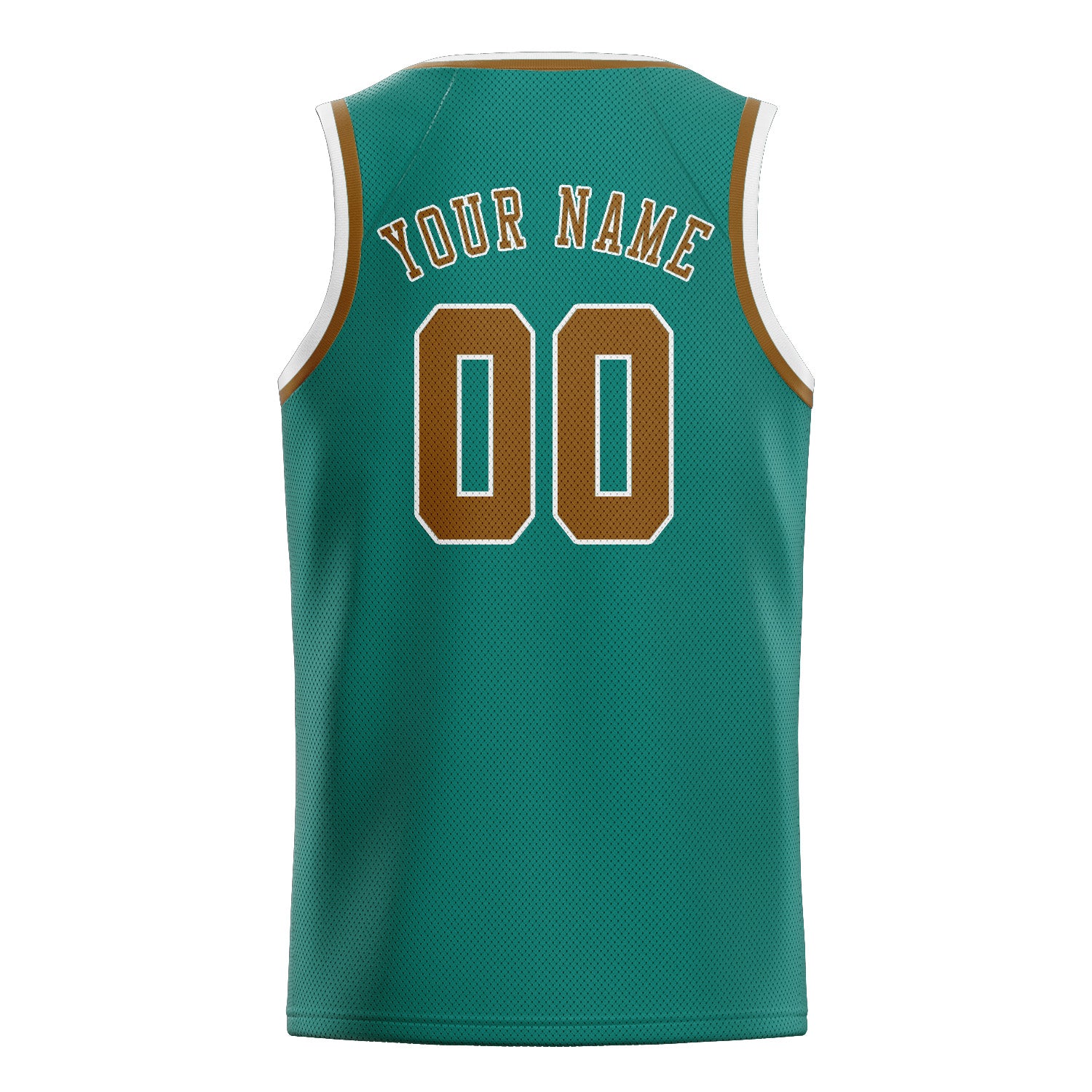 Maillot de basketball personnalisé bleu, vert et kaki