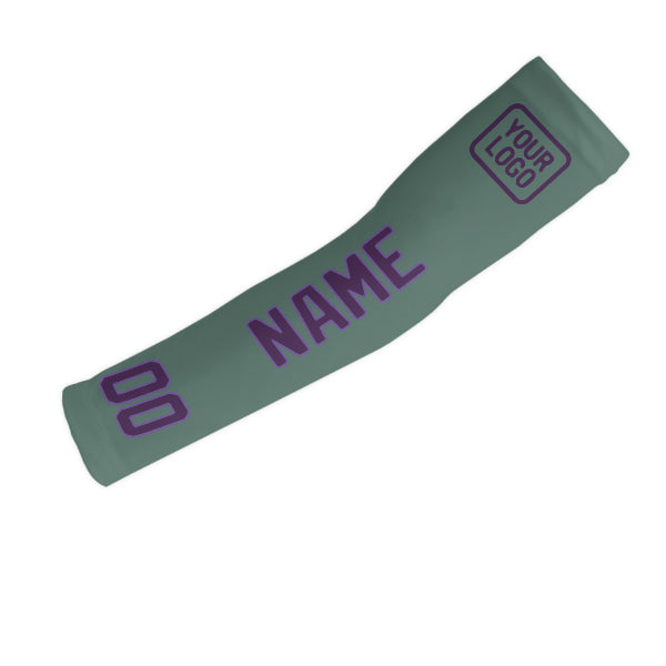 Manchon de bras personnalisé bleu, vert et violet