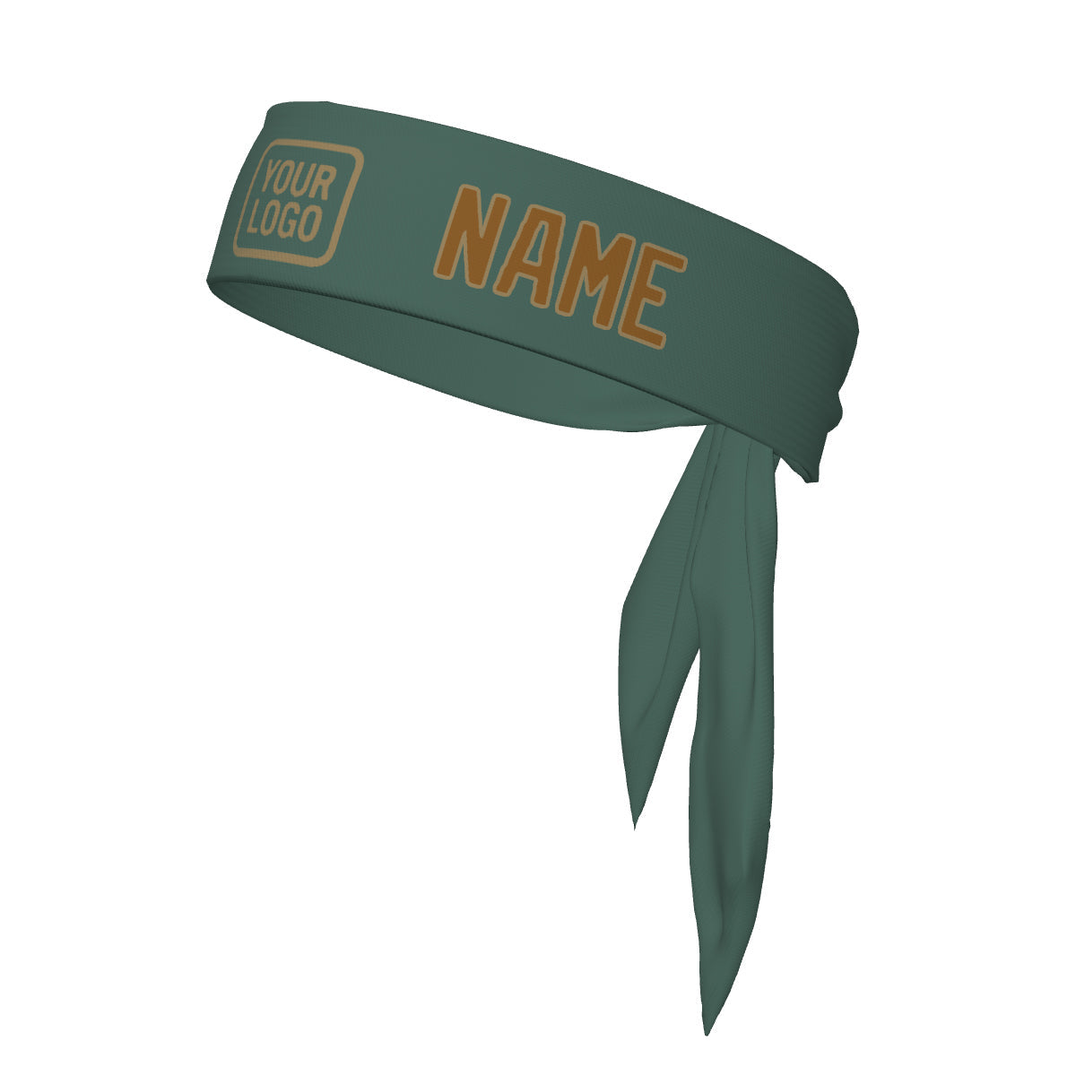 Bandeau personnalisé bleu-vert kaki