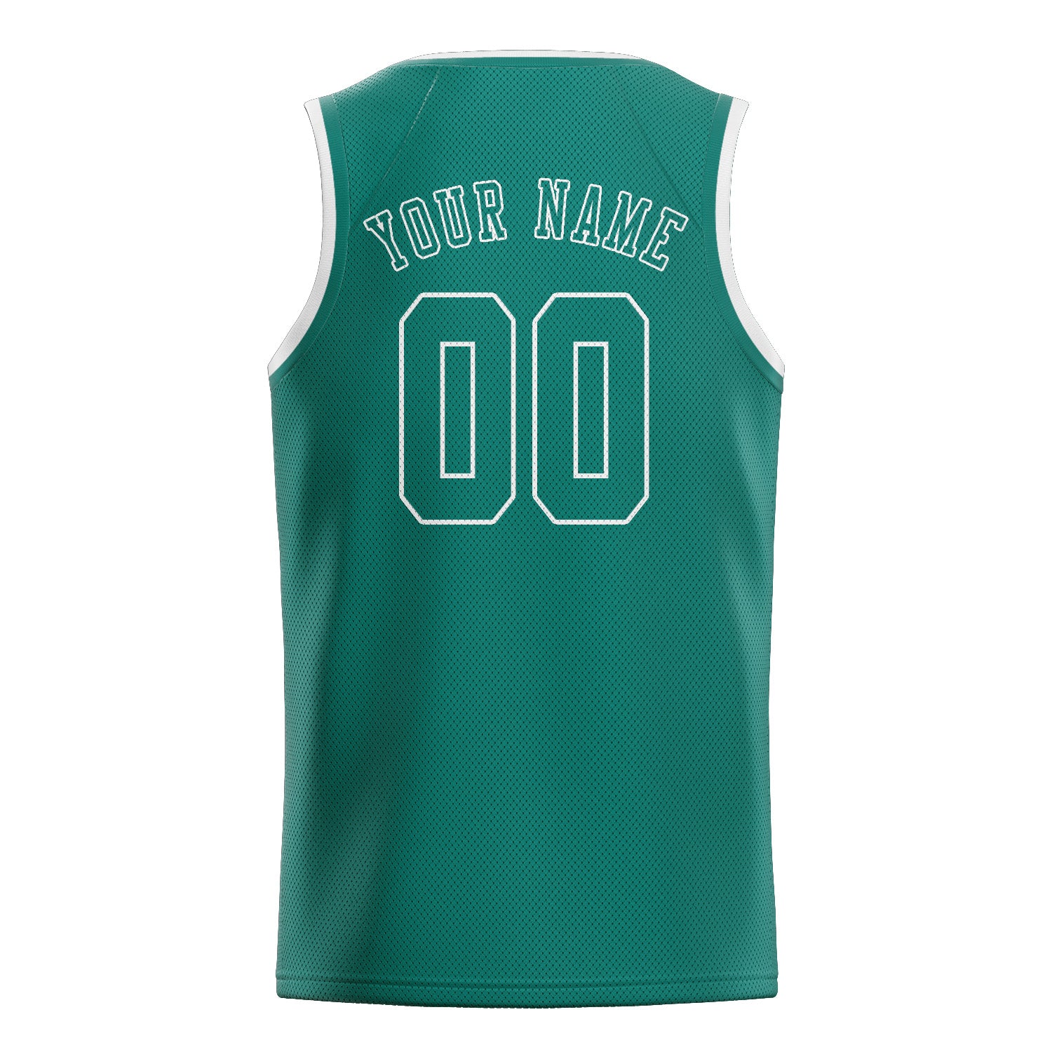 Maillot de basketball personnalisé bleu-vert