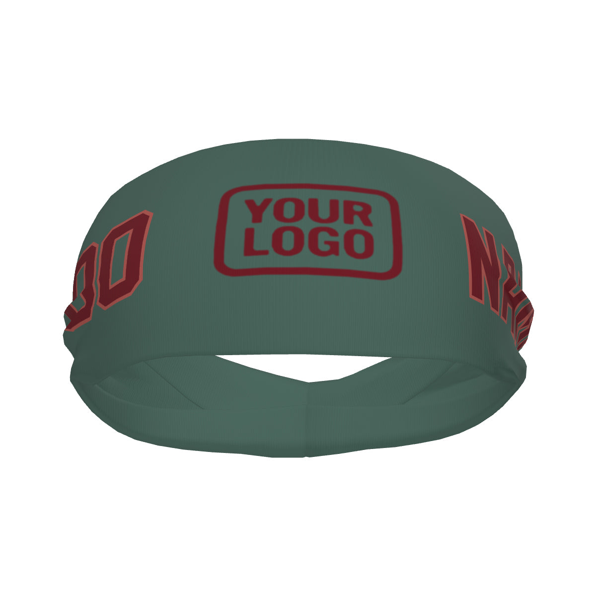 Bandeau de sport personnalisé bleu vert cramoisi rouge