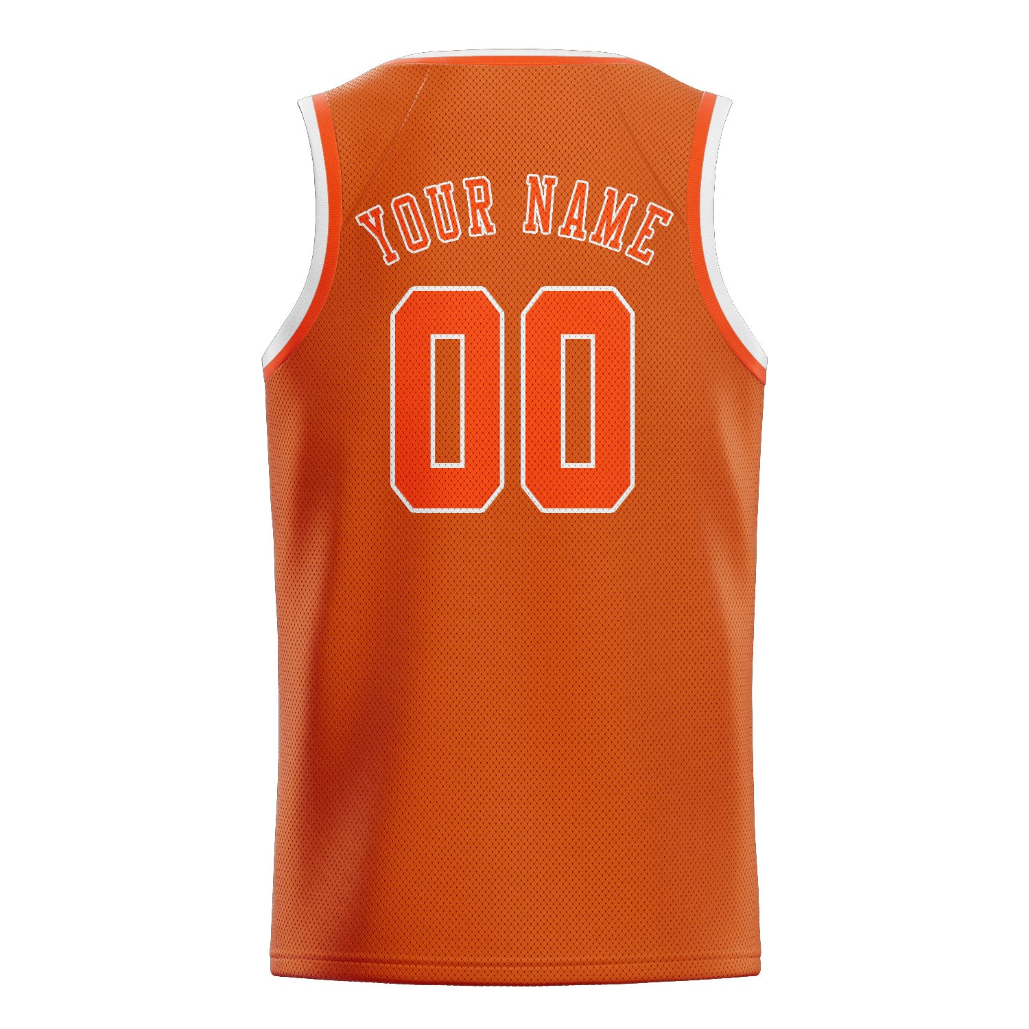 Maillot de basketball personnalisé orange-rouge