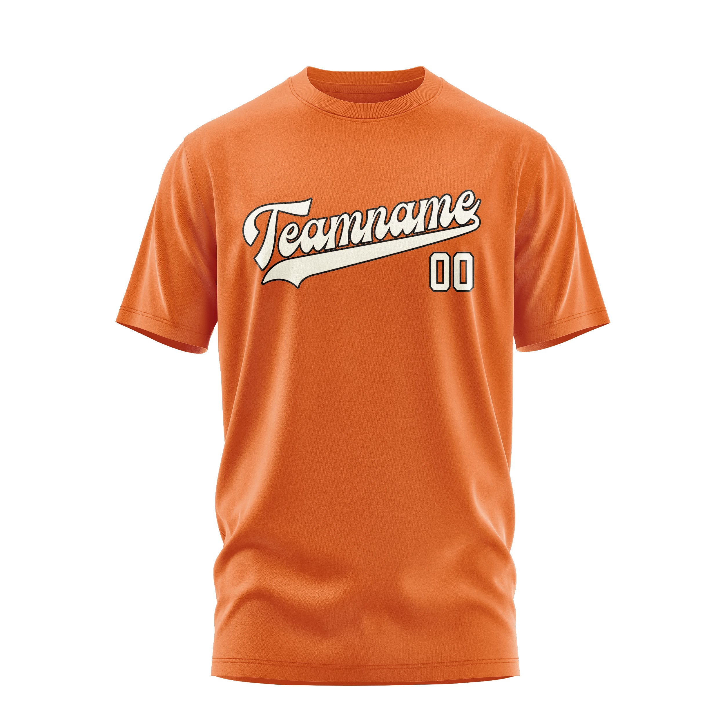 T-shirt personnalisé à la crème orange