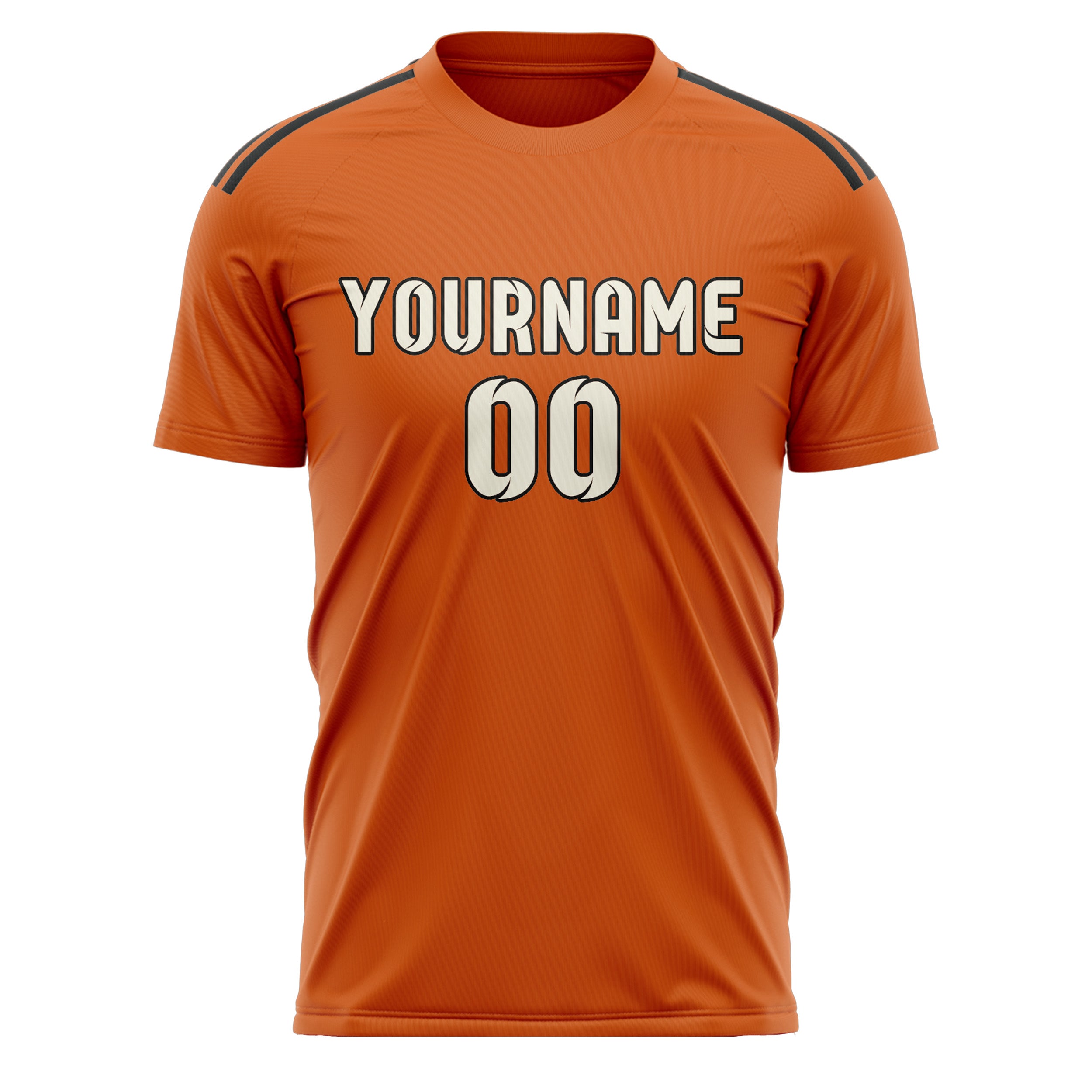 Maillot de football personnalisé Orange Cream