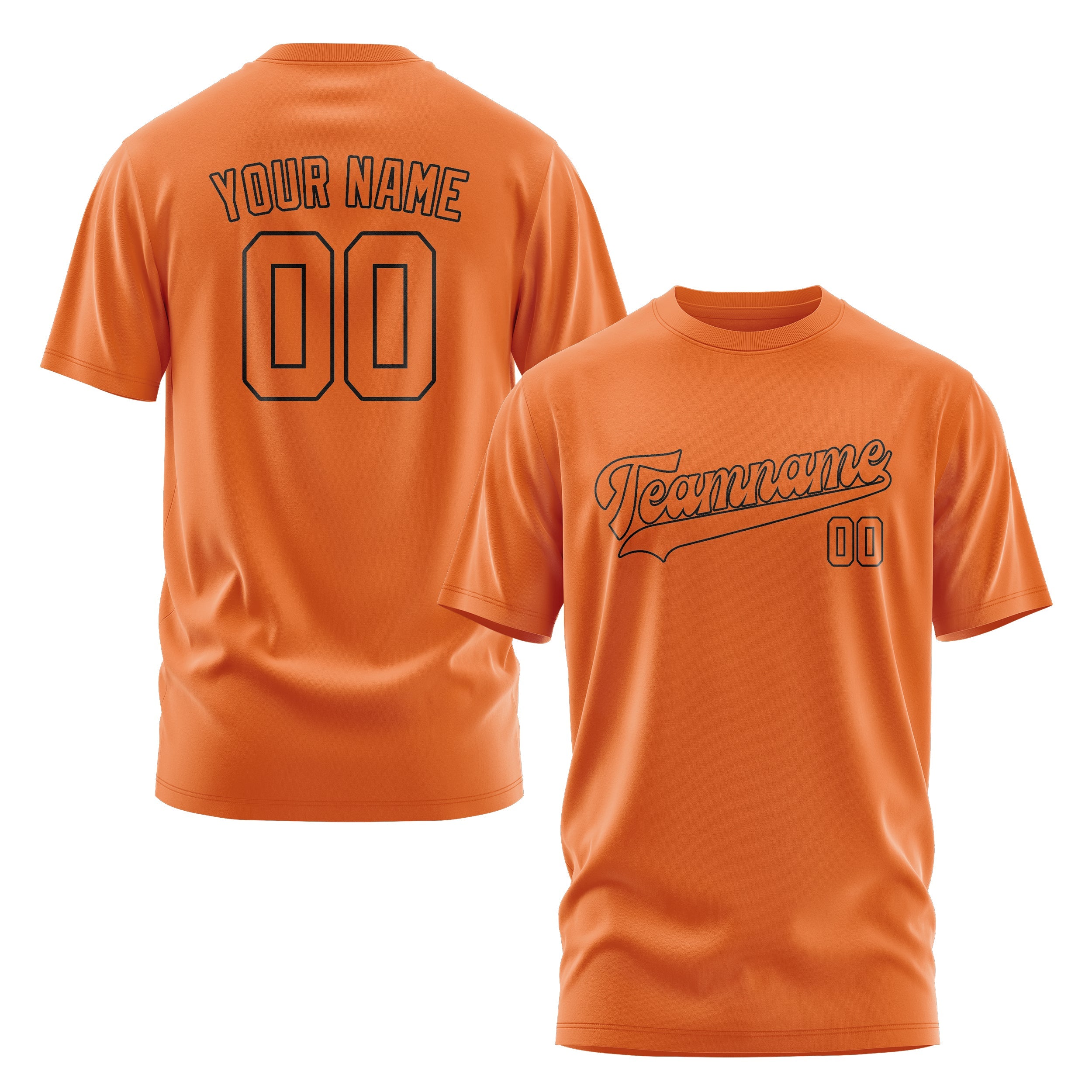 T-shirt orange personnalisé