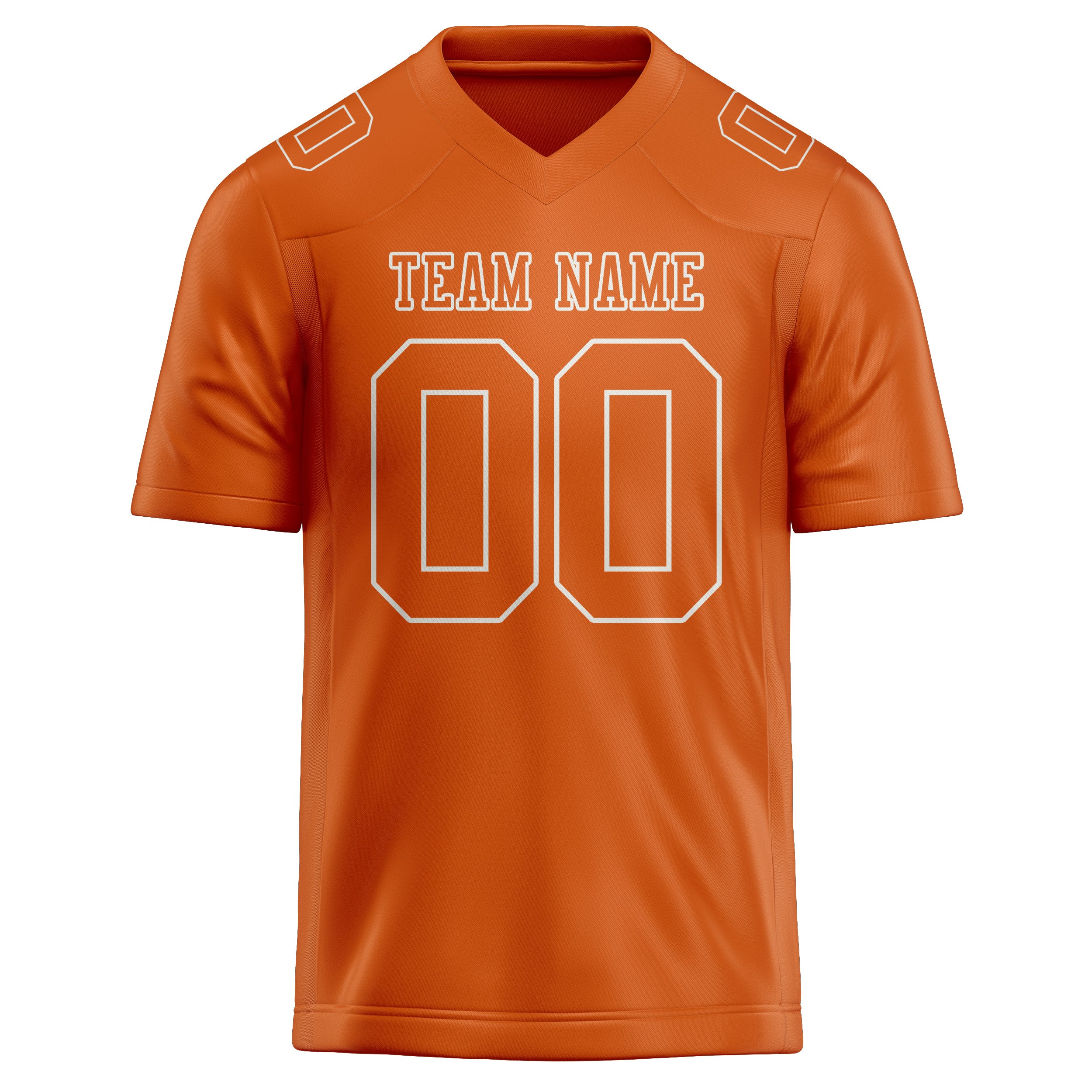 Maillot de football orange personnalisé