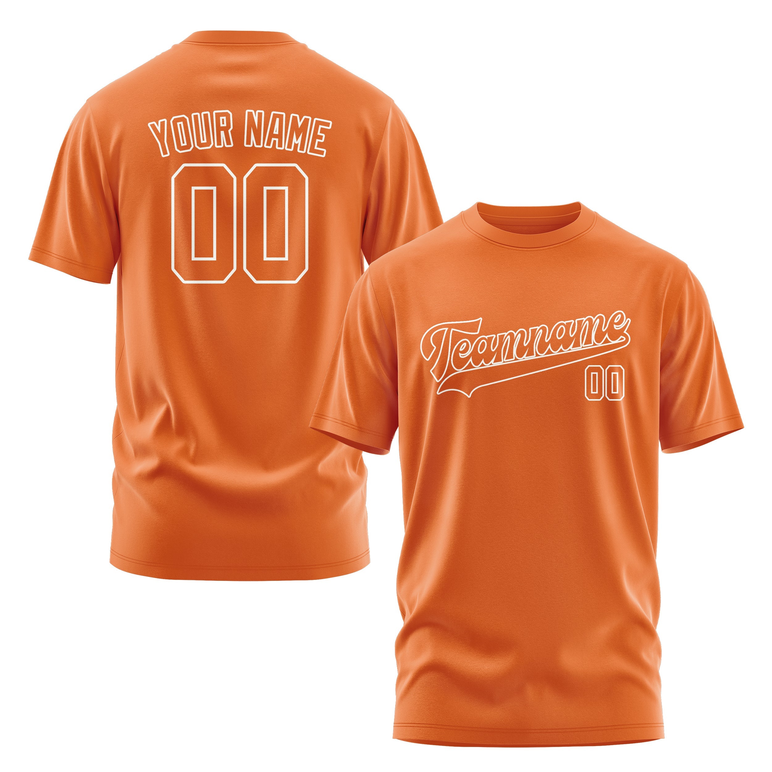 T-shirt orange personnalisé