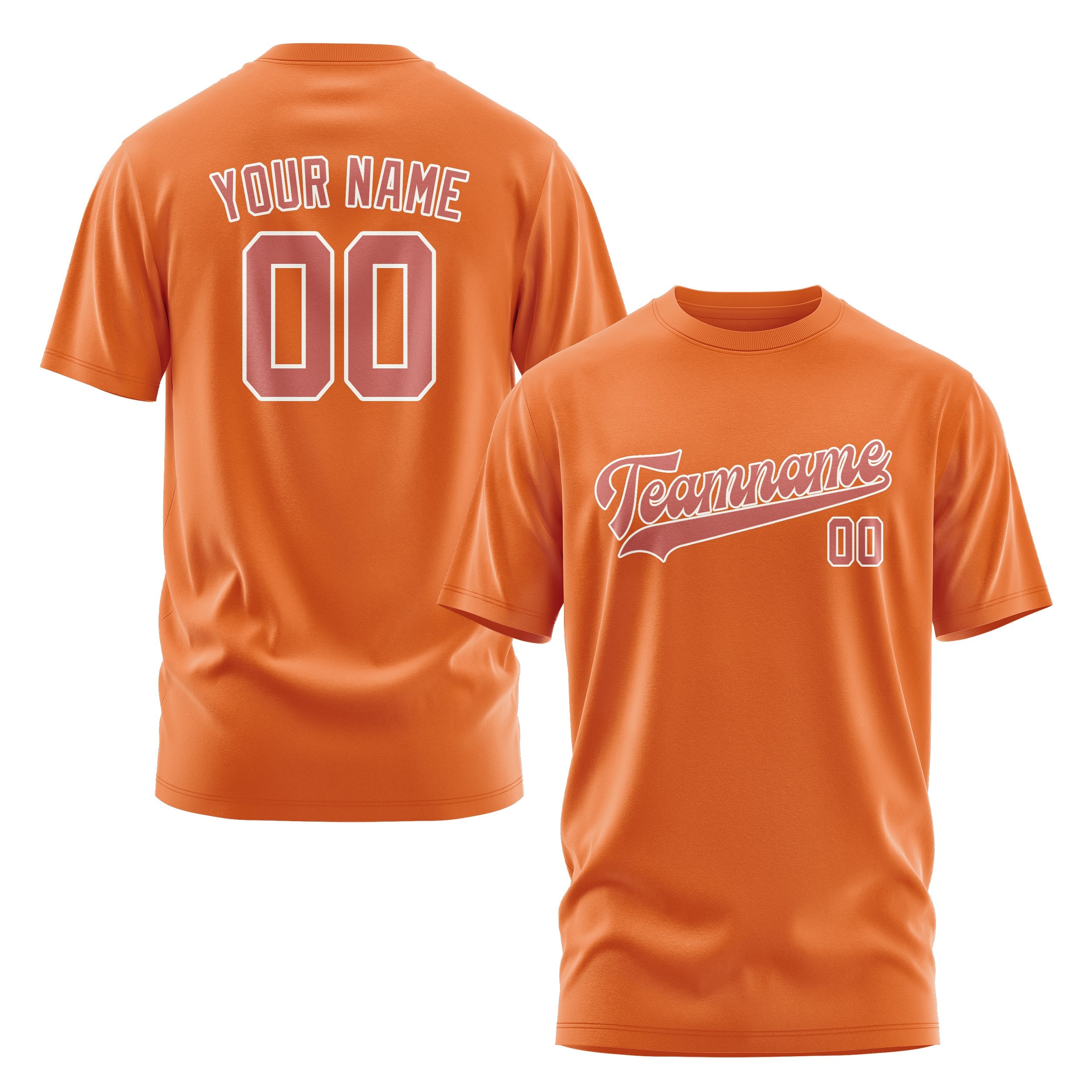 T-shirt personnalisé Orange Copper Rose