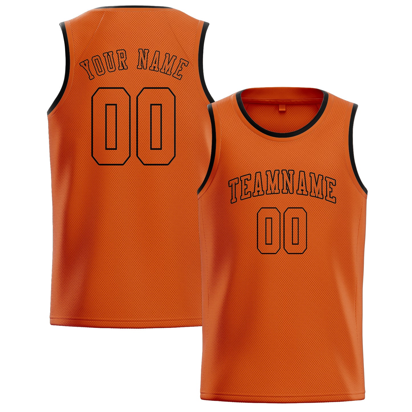Maillot de basketball orange personnalisé