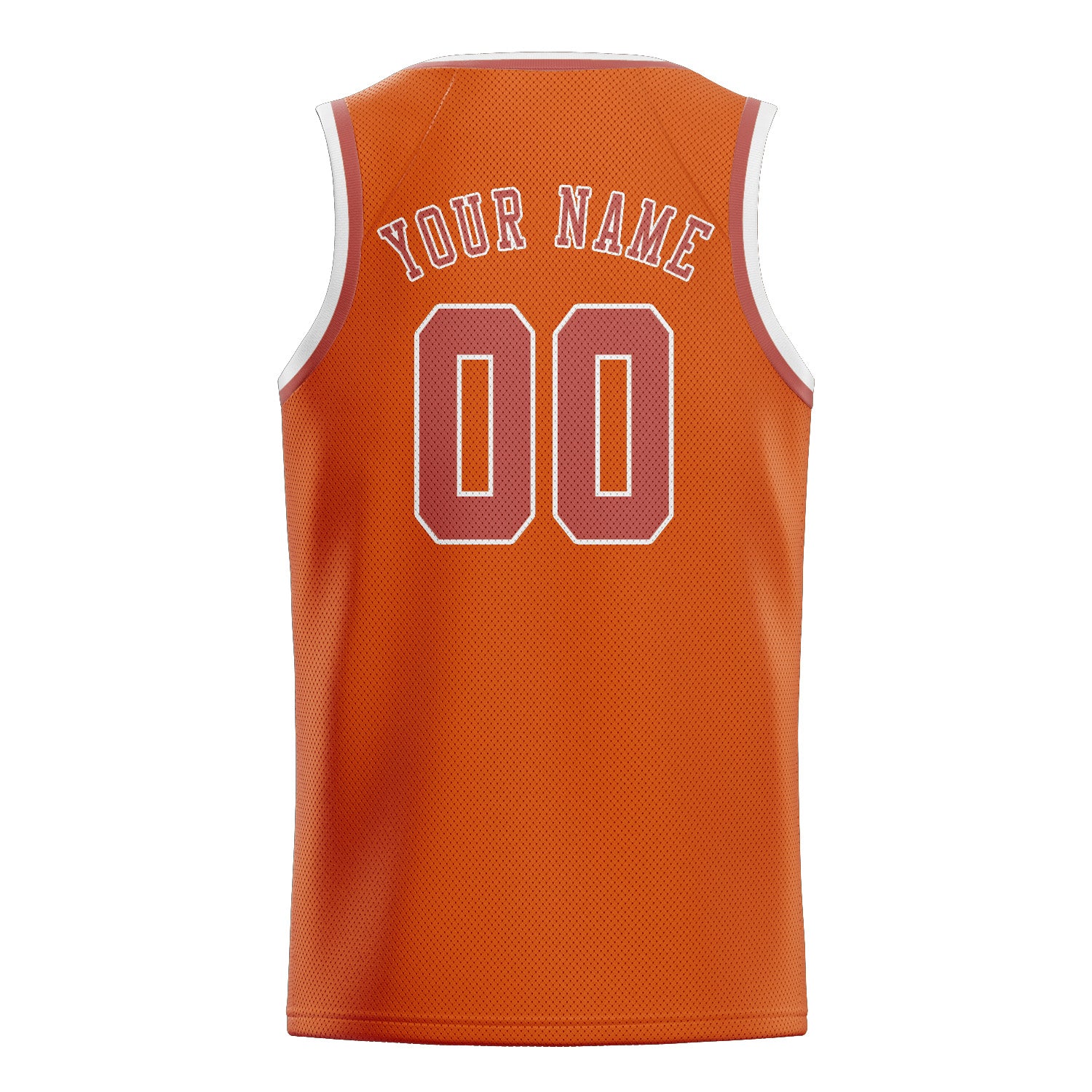 Maillot de basketball personnalisé Orange Copper Rose