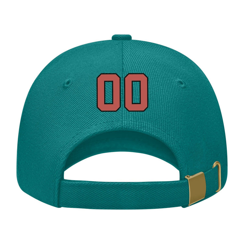 Custom Blue Green Emerald Green Hat 28B21729