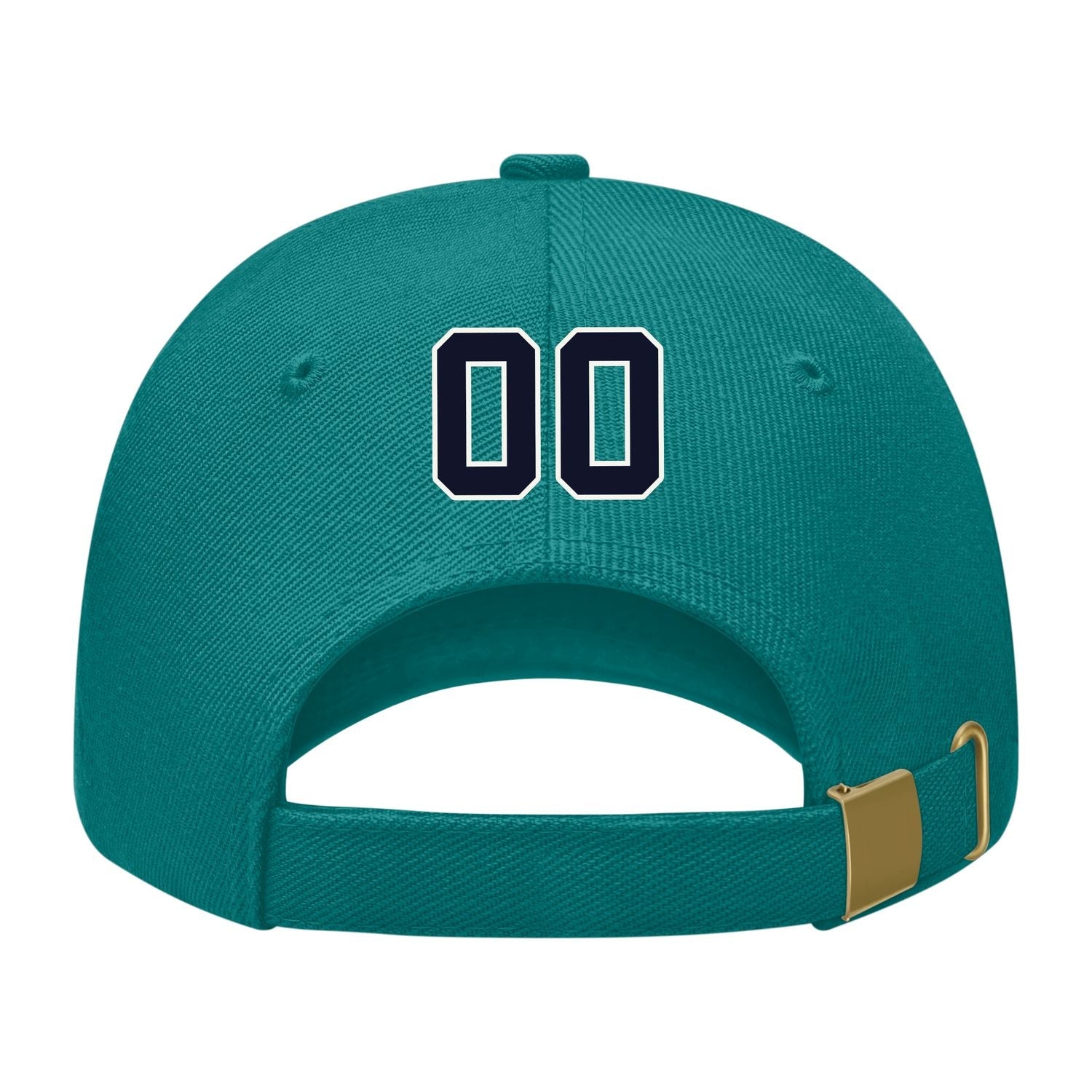Custom Blue Green Pale Peach Hat 28B21811