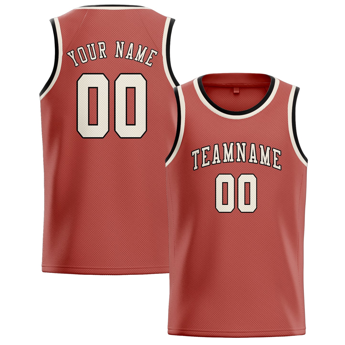 Maillot de basketball personnalisé Copper Rose Cream