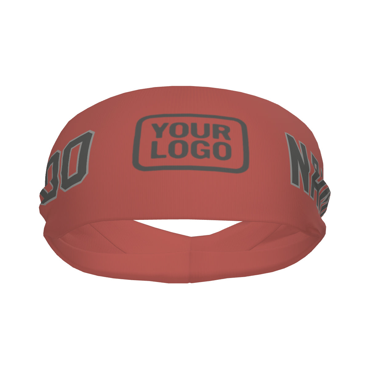 Bandeau de sport personnalisé Copper Rose gris foncé