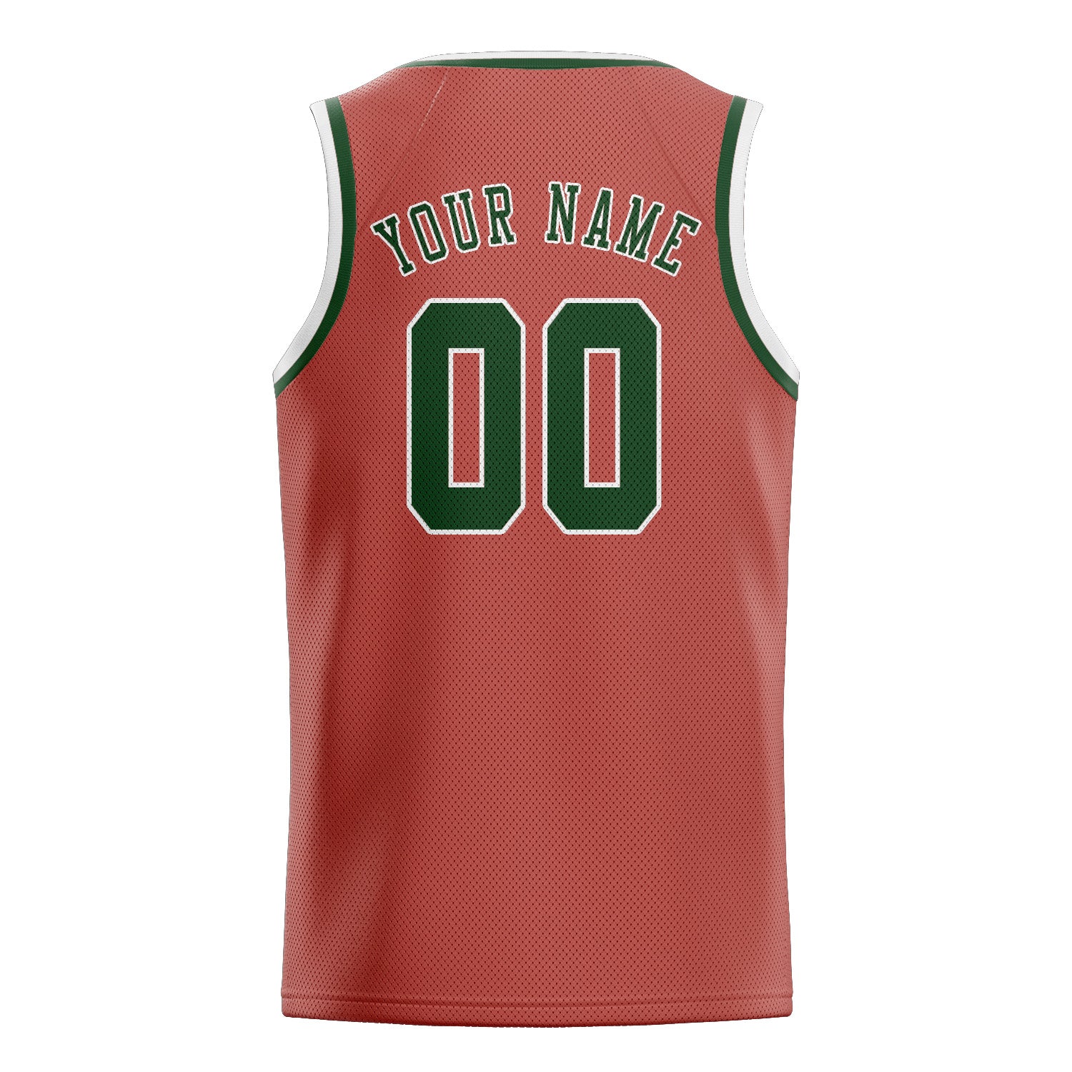 Maillot de basketball personnalisé Copper Rose vert foncé