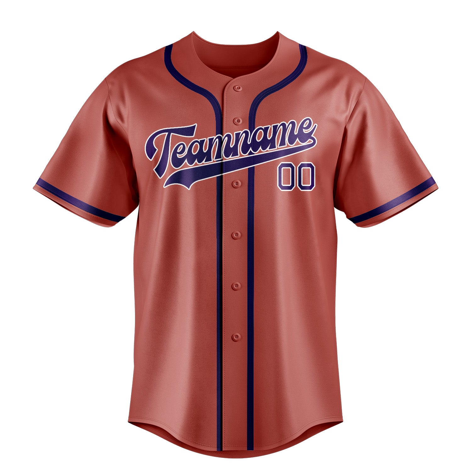 Maillot de baseball personnalisé Copper Rose Purple