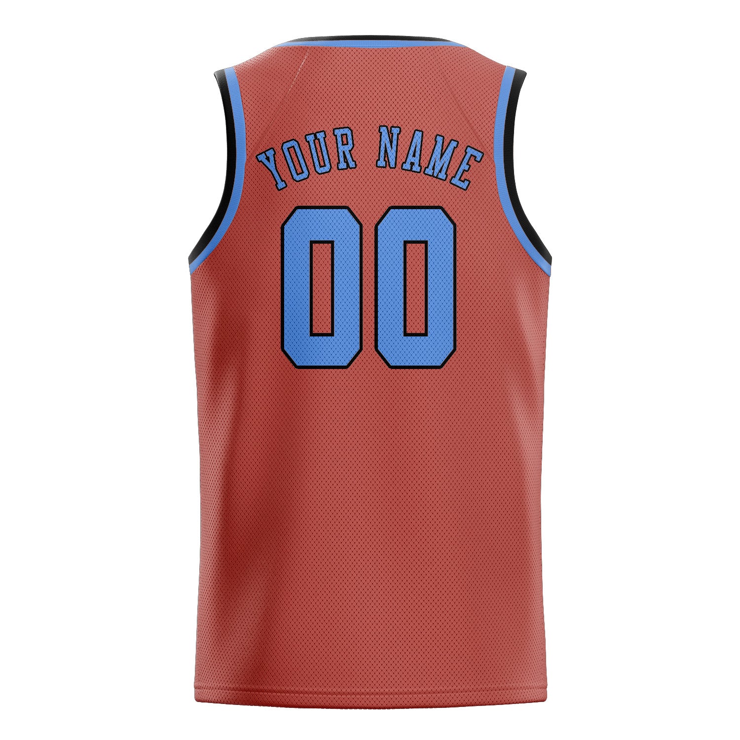 Maillot de basketball personnalisé Copper Rose bleu clair