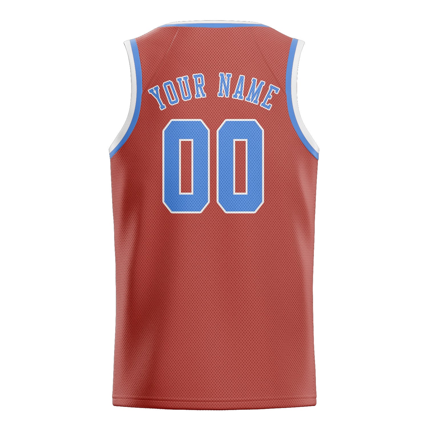Maillot de basketball personnalisé Copper Rose bleu clair