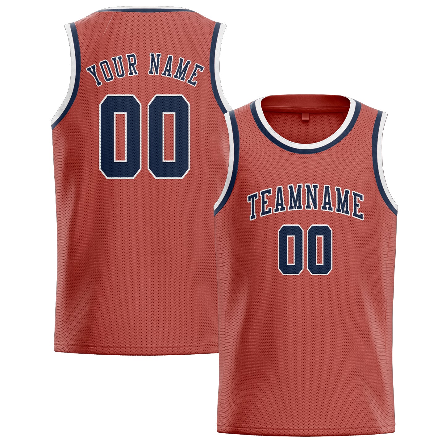 Maillot de basketball personnalisé Copper Rose Blue