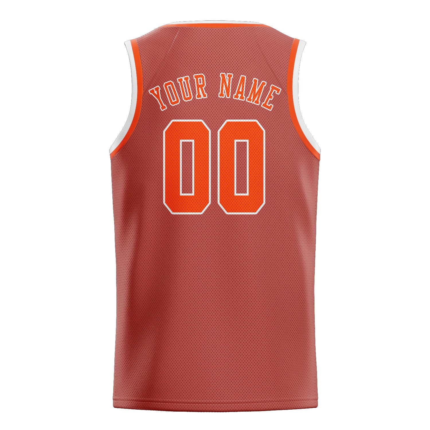 Maillot de basketball personnalisé Copper Rose Orange Rouge