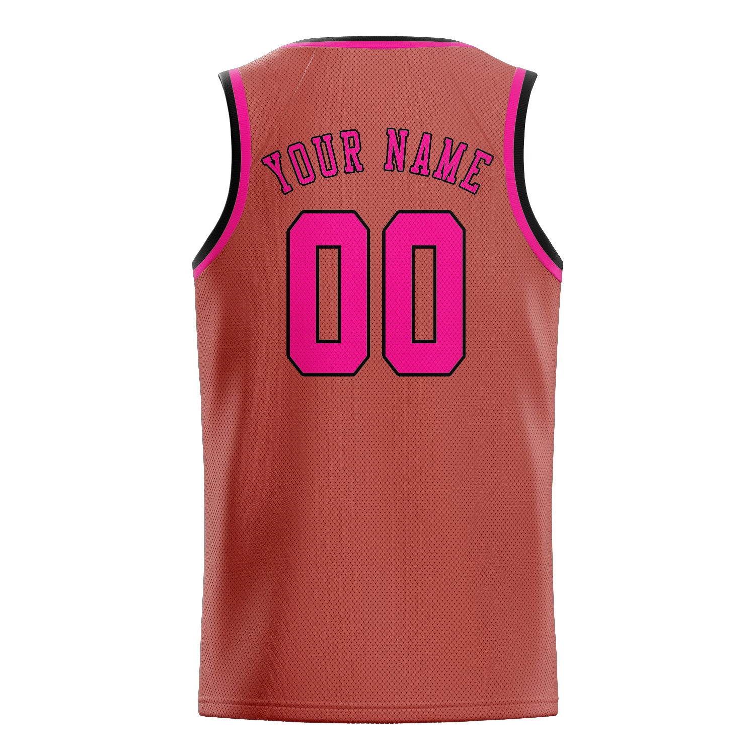 Maillot de basketball personnalisé rose cuivré