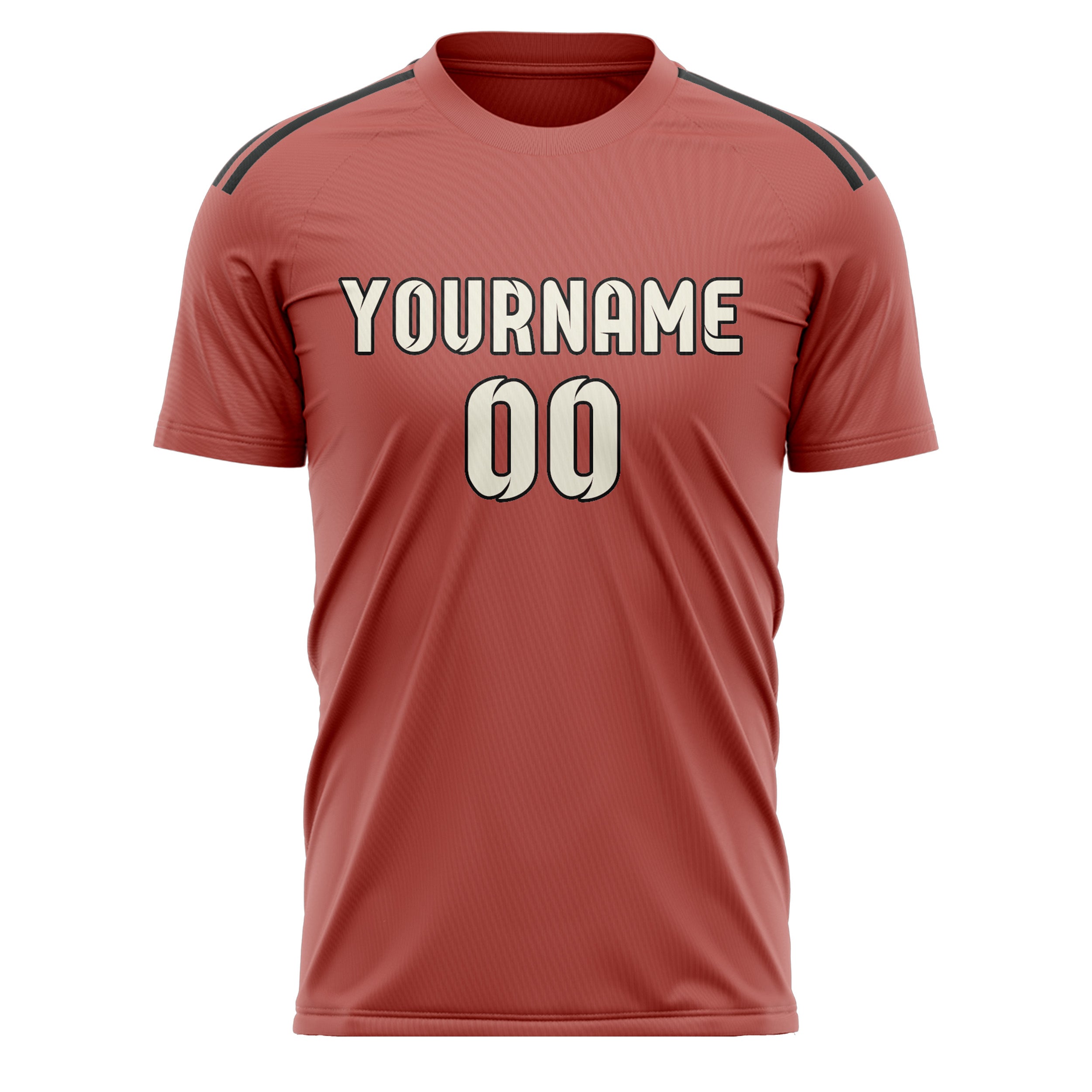 Maillot de football personnalisé Copper Rose Cream