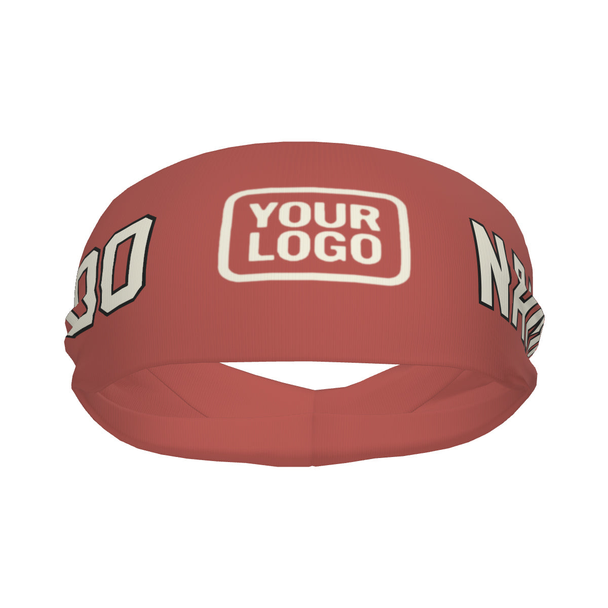 Bandeau de sport personnalisé couleur crème rose cuivrée
