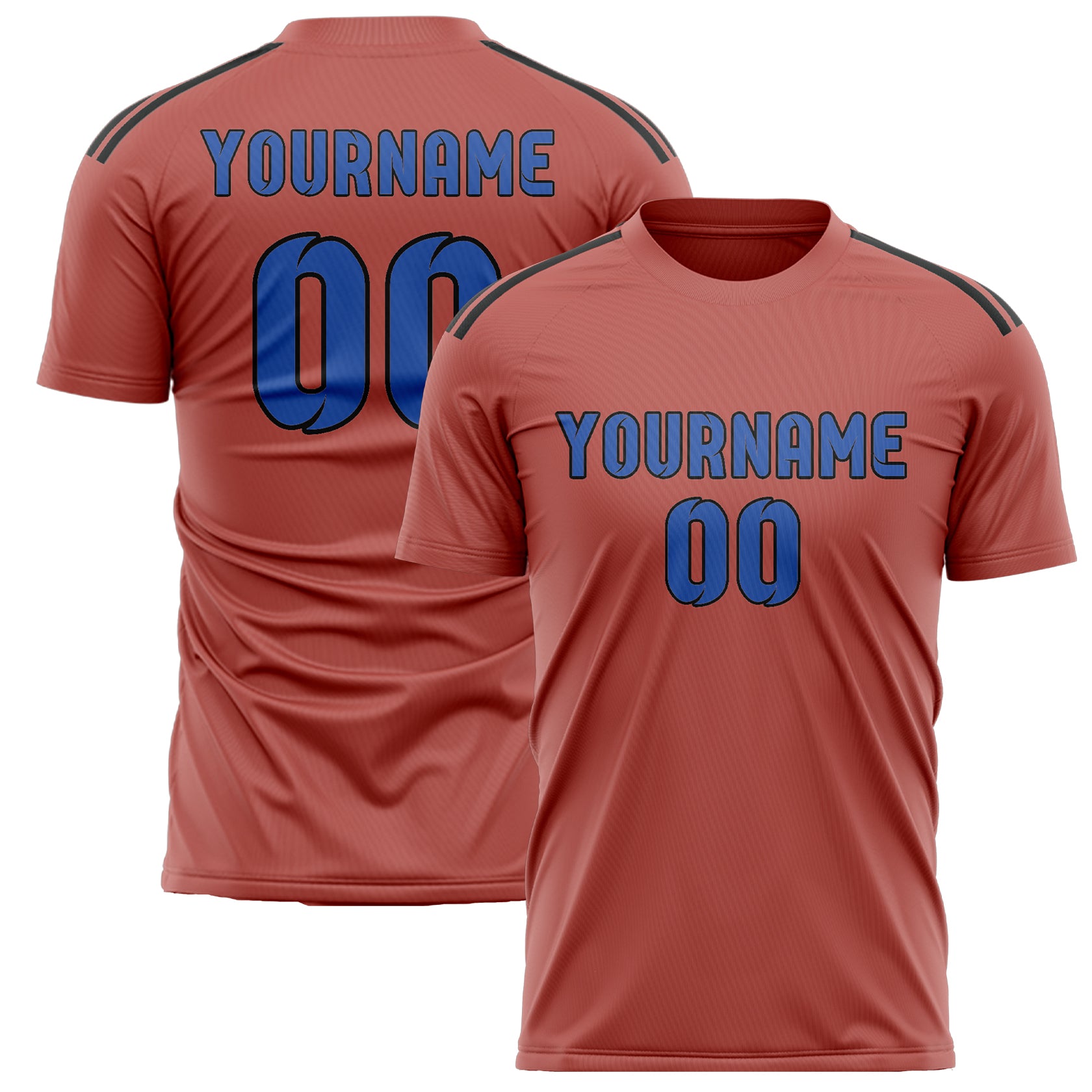 Maillot de football personnalisé Copper Rose bleu ciel