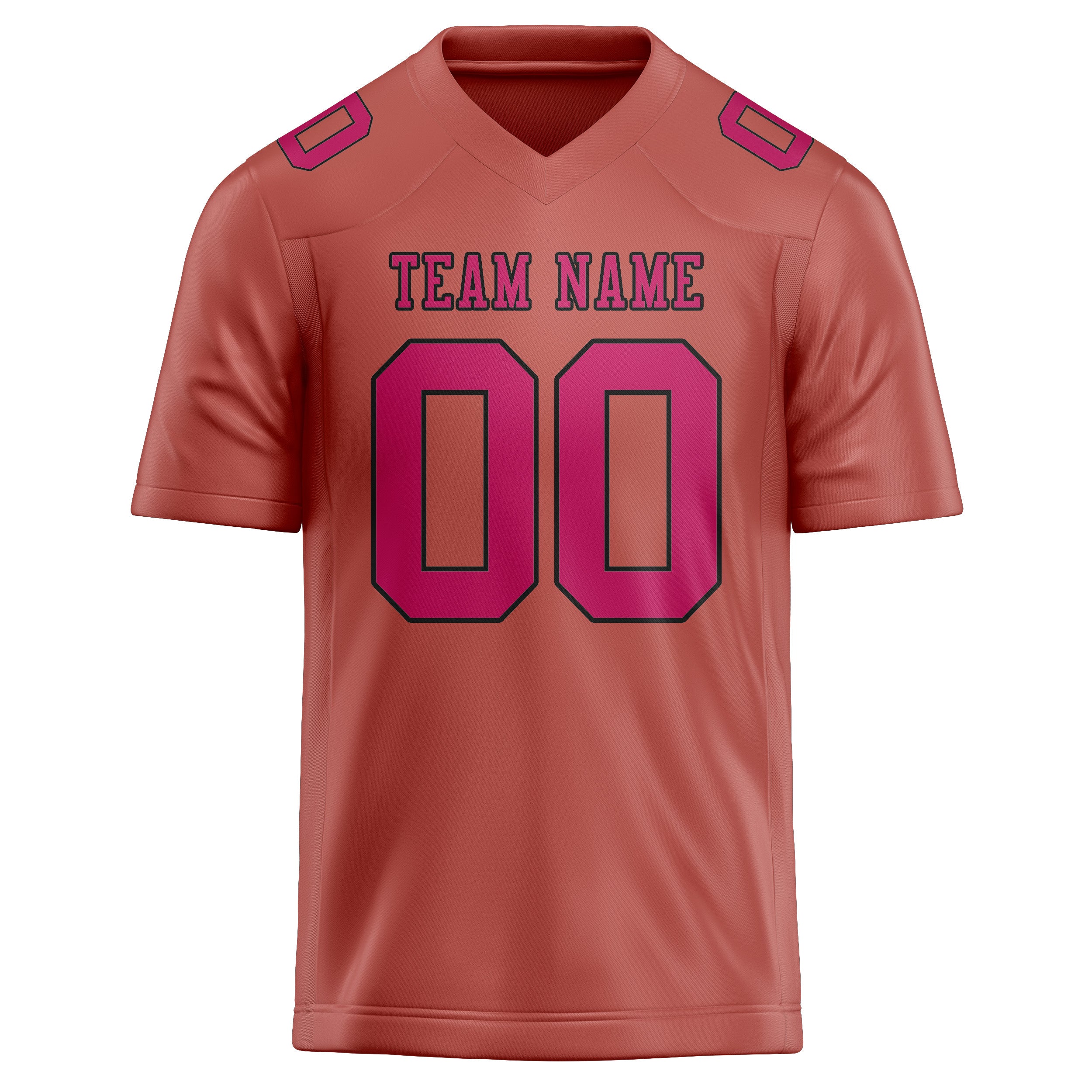Maillot de football personnalisé rose cuivré