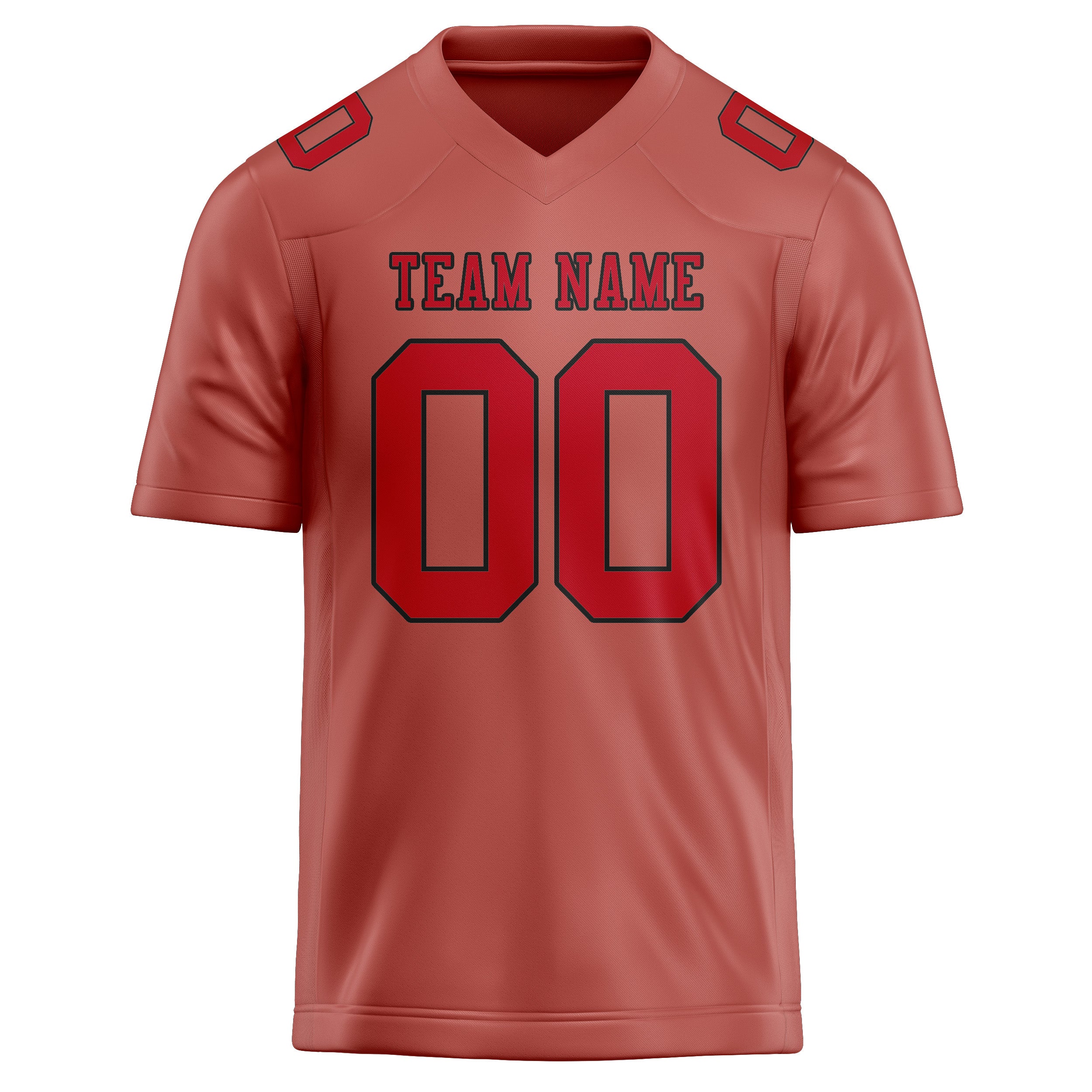 Maillot de football personnalisé Copper Rose Red