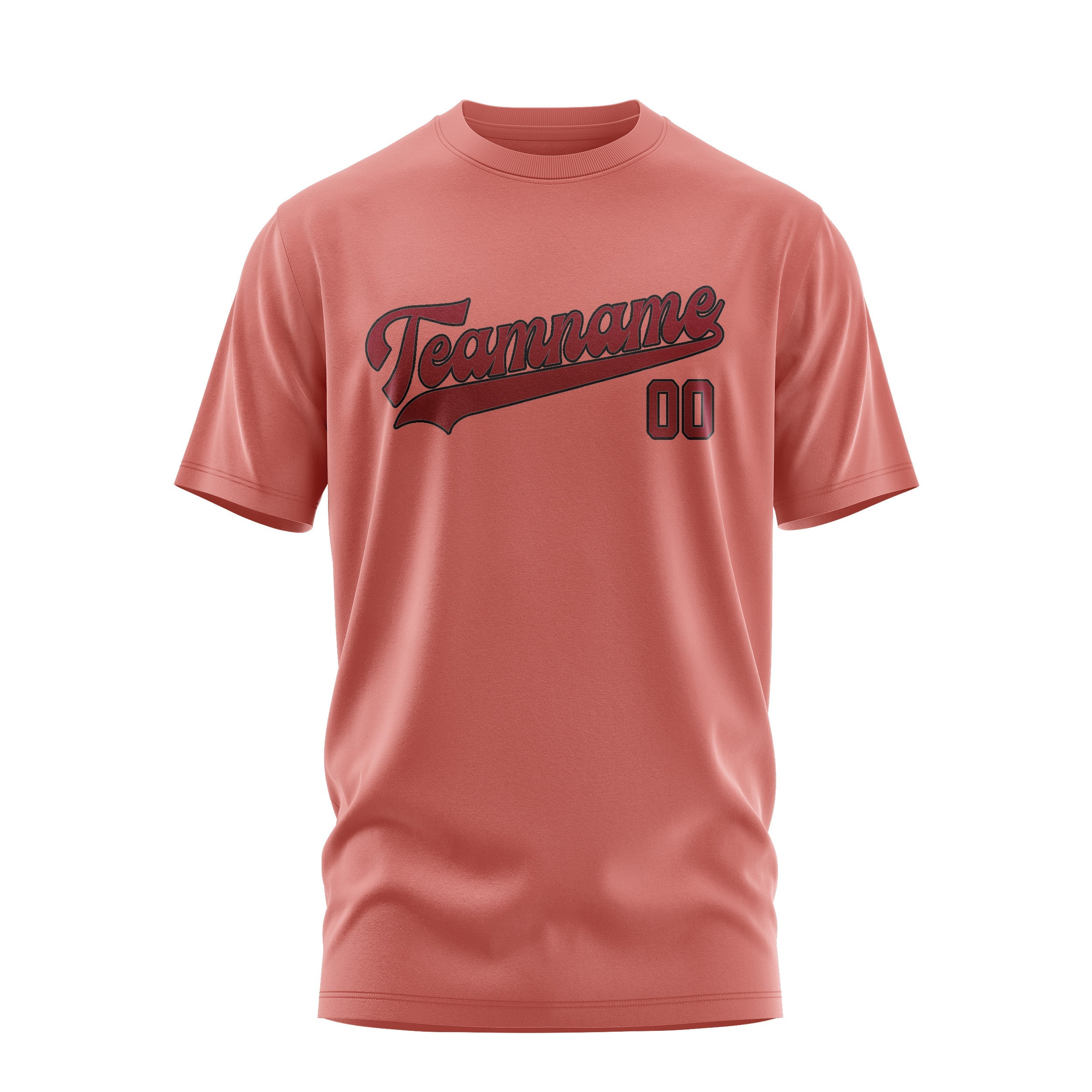 T-shirt personnalisé Copper Rose rouge cramoisi