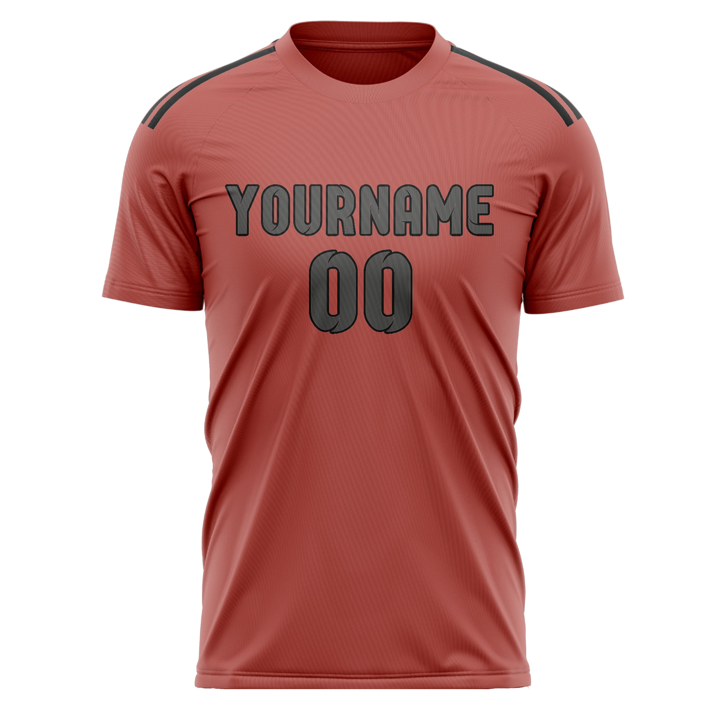 Maillot de football personnalisé Copper Rose gris foncé