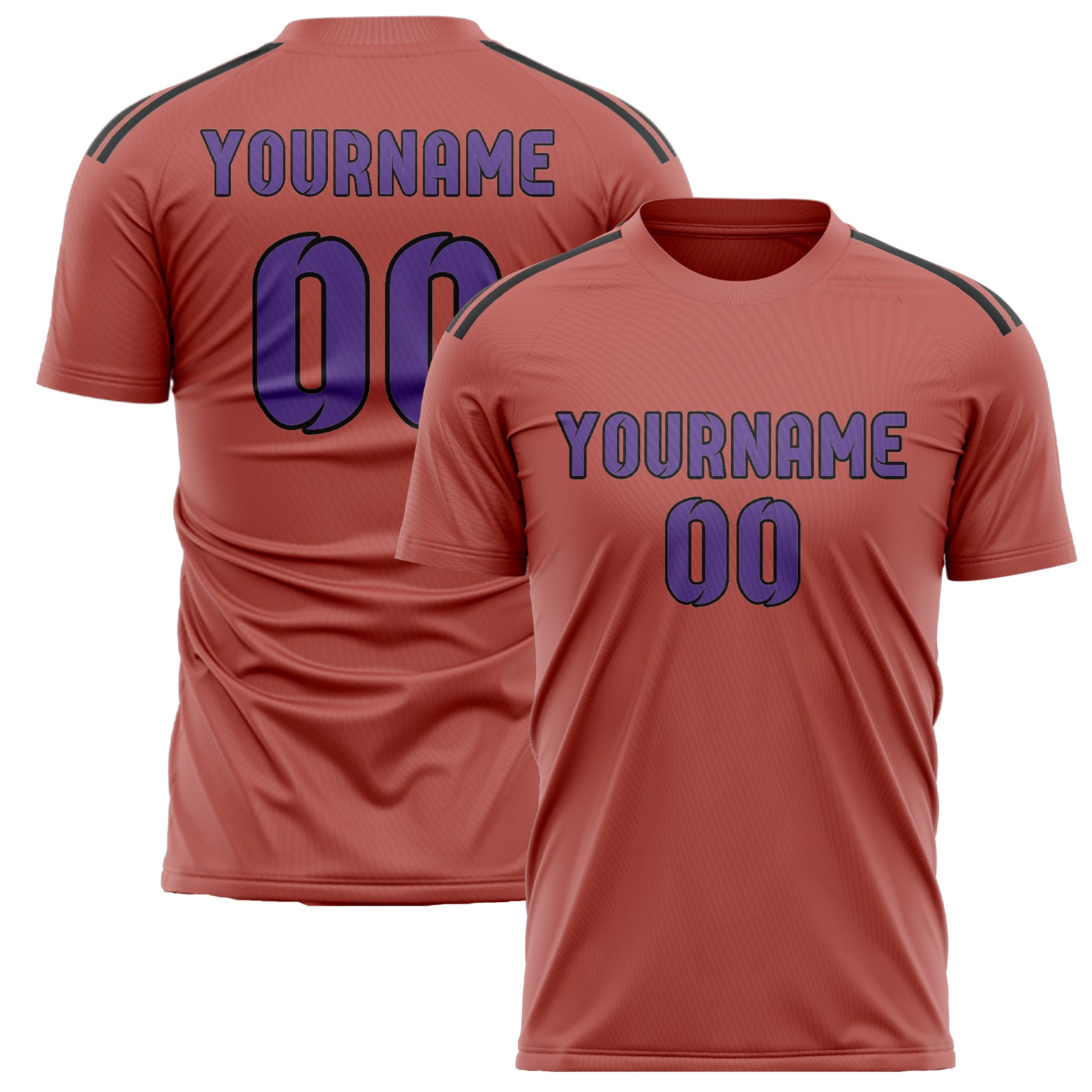 Maillot de football personnalisé Copper Rose violet clair