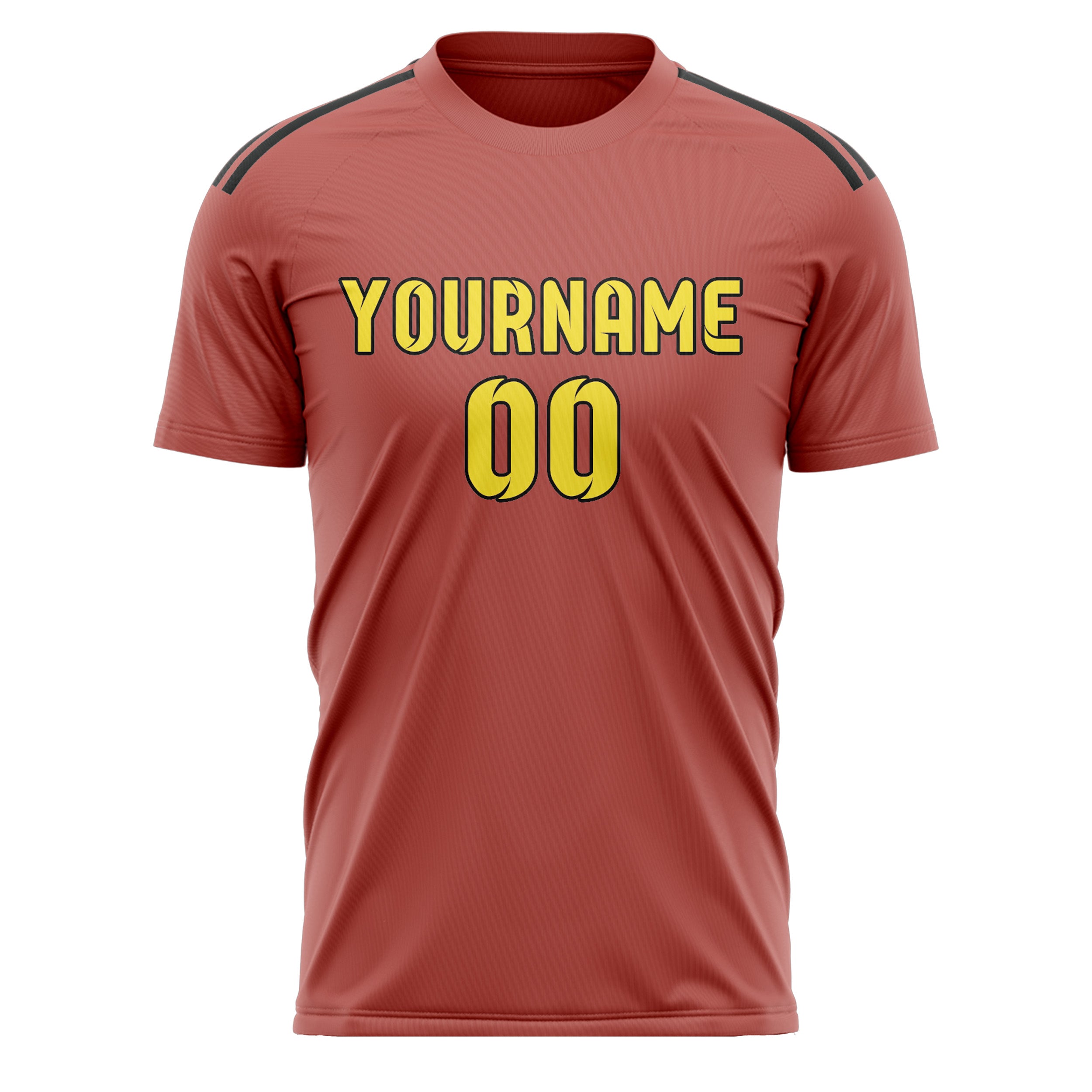 Maillot de football personnalisé Copper Rose jaune clair