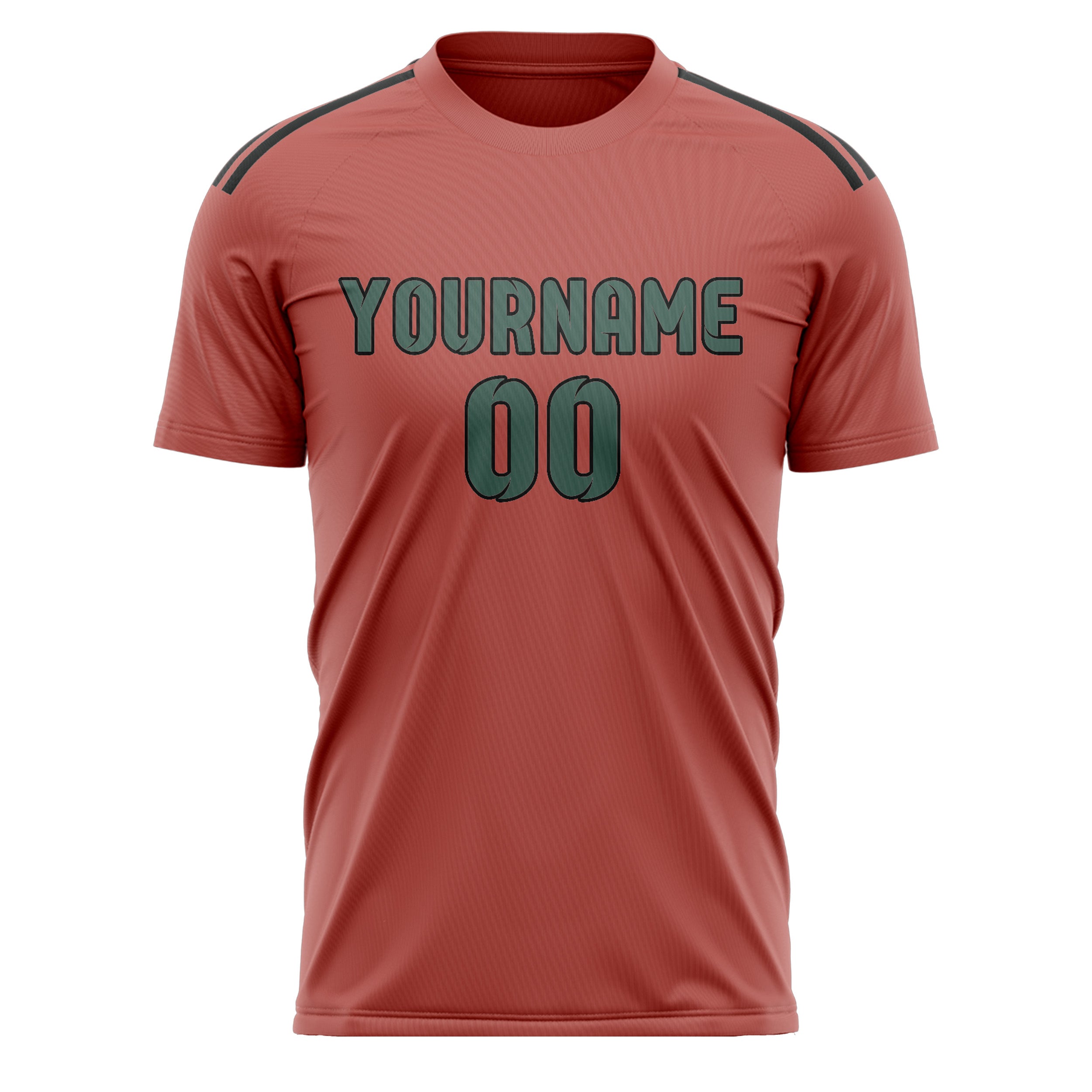 Maillot de football personnalisé Copper Rose bleu et vert