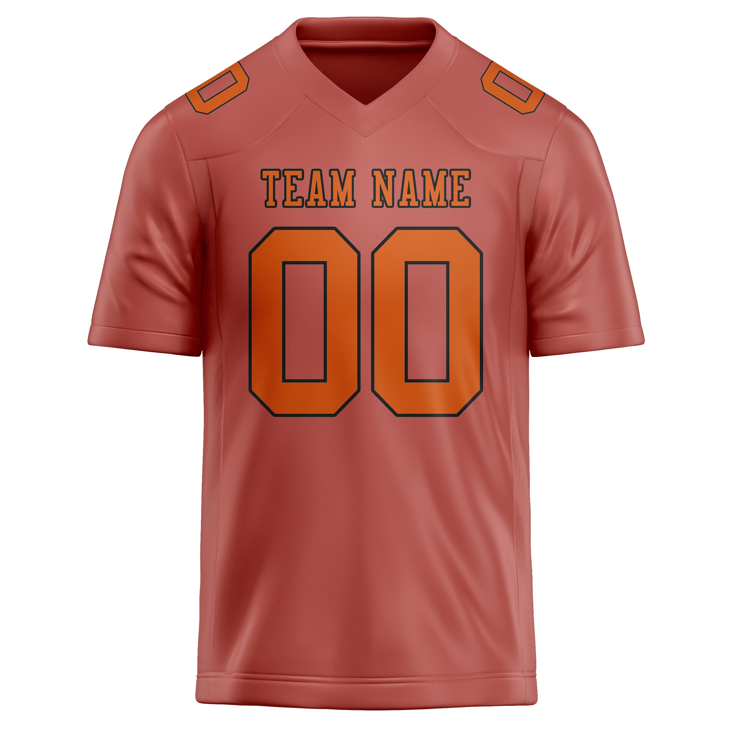 Maillot de football personnalisé Copper Rose Orange